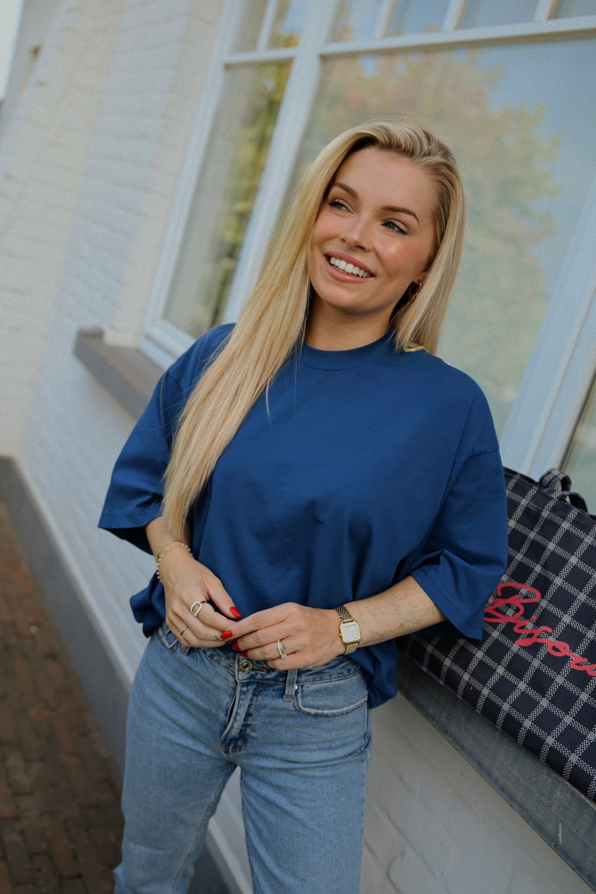 Louise T-shirt - Blauw (Last one!)