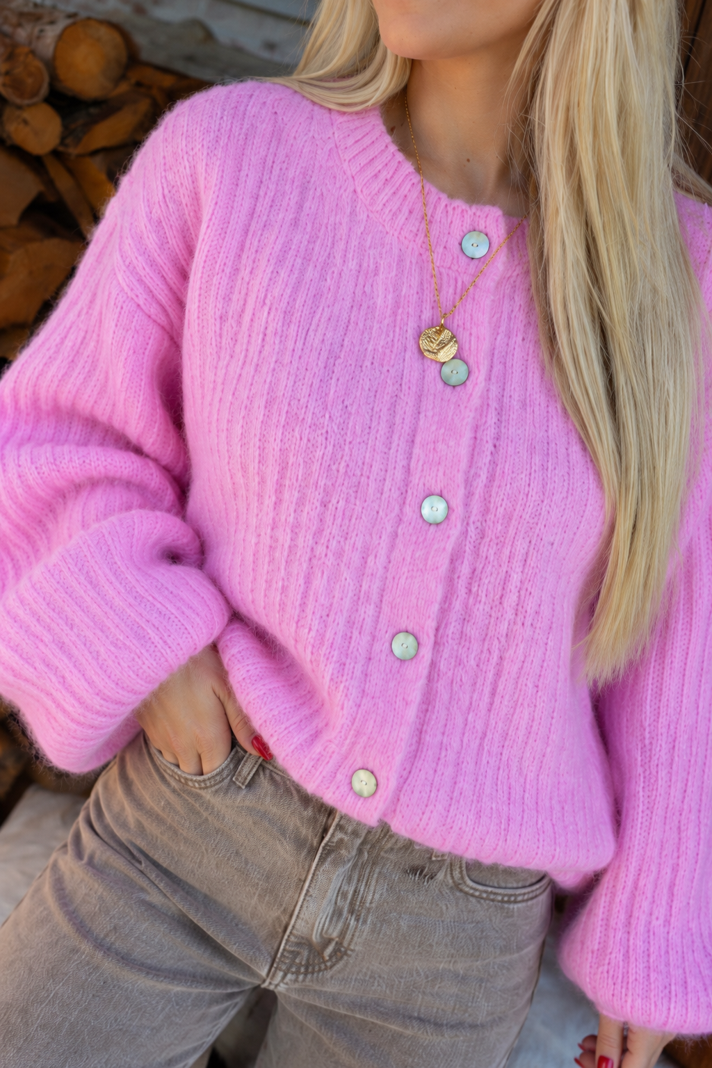 Claire Gilet - Roze