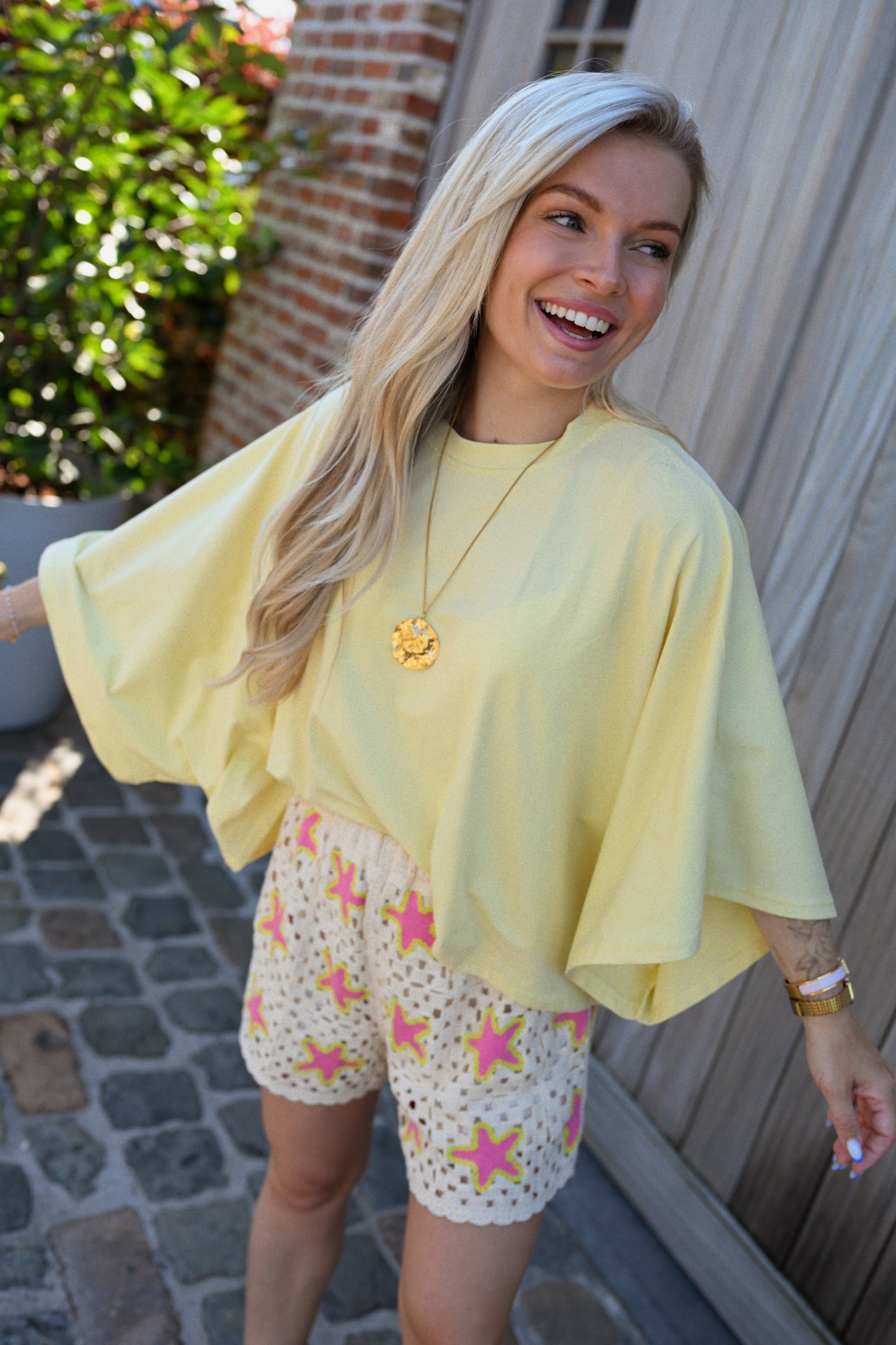 Pauline T-Shirt - Geel