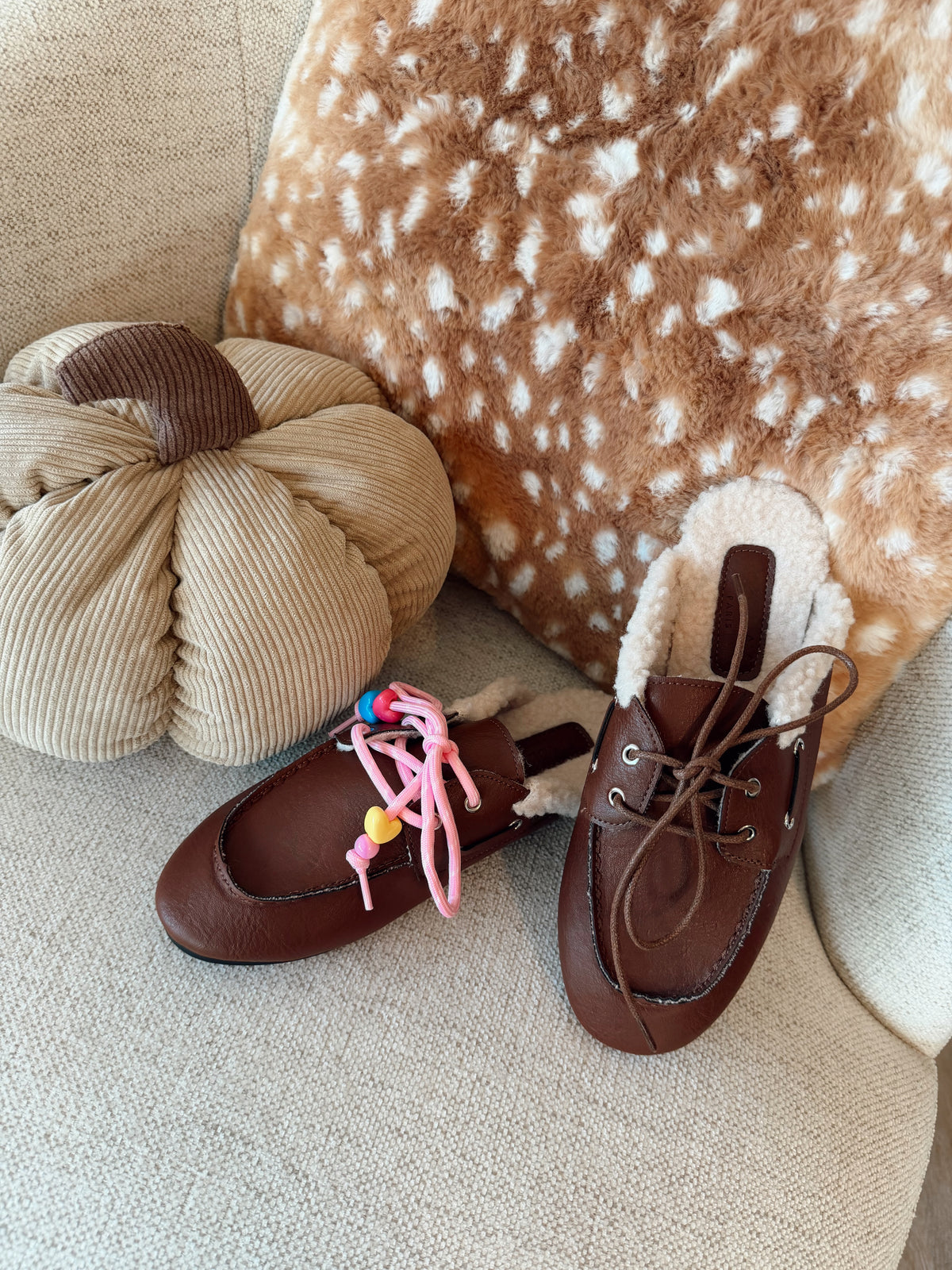 Loafers met veters - Bruin