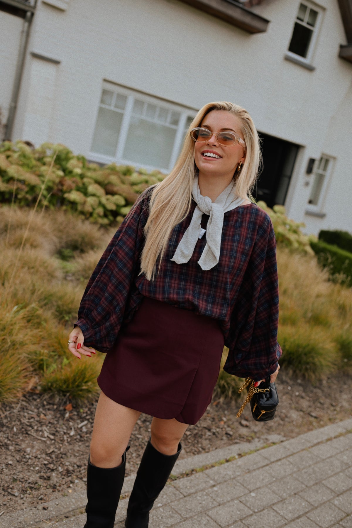 Celest Skort - Bordeaux