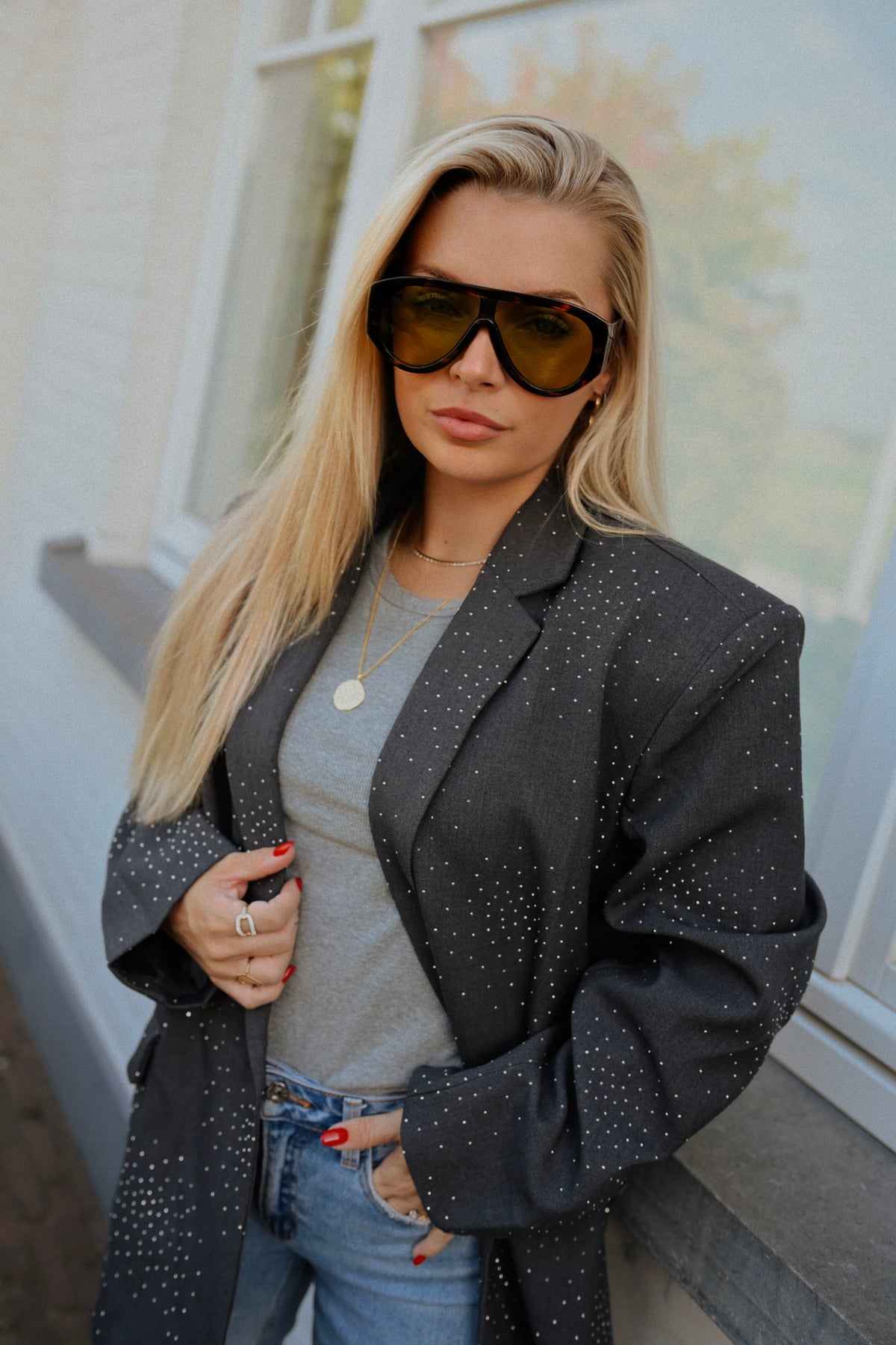 Florentine Blazer - Grijs