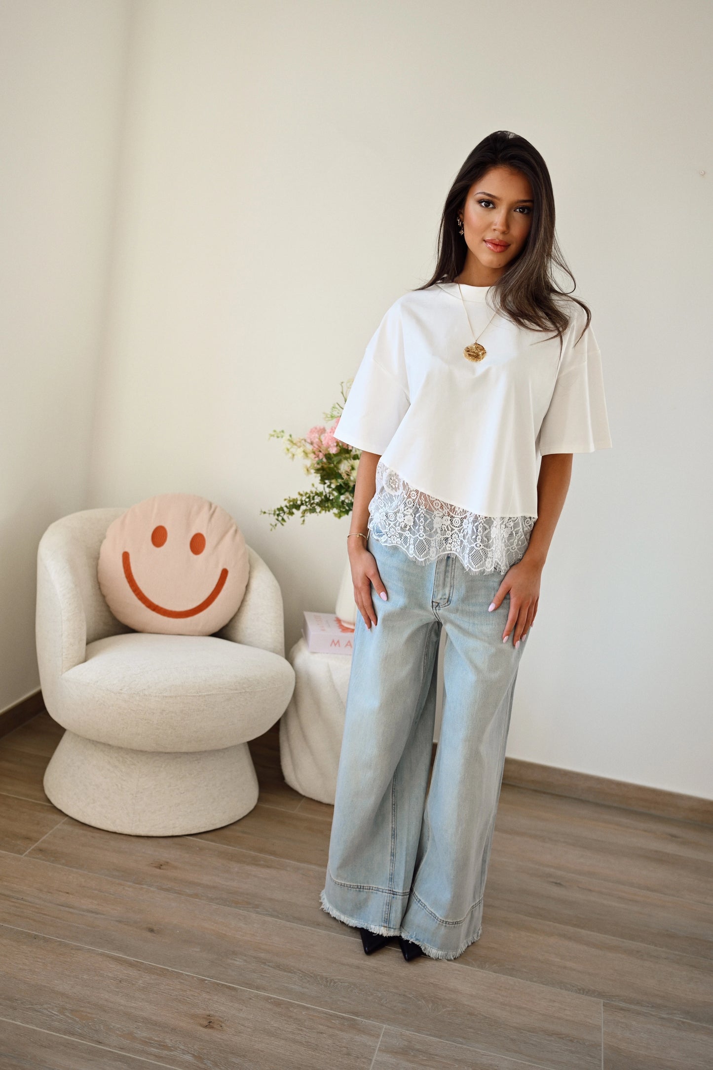 Wide Fit Denim Jeans - Blauw