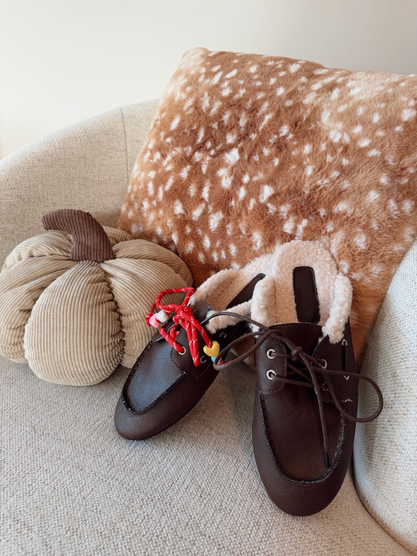 Loafers met veters - Donkerbruin