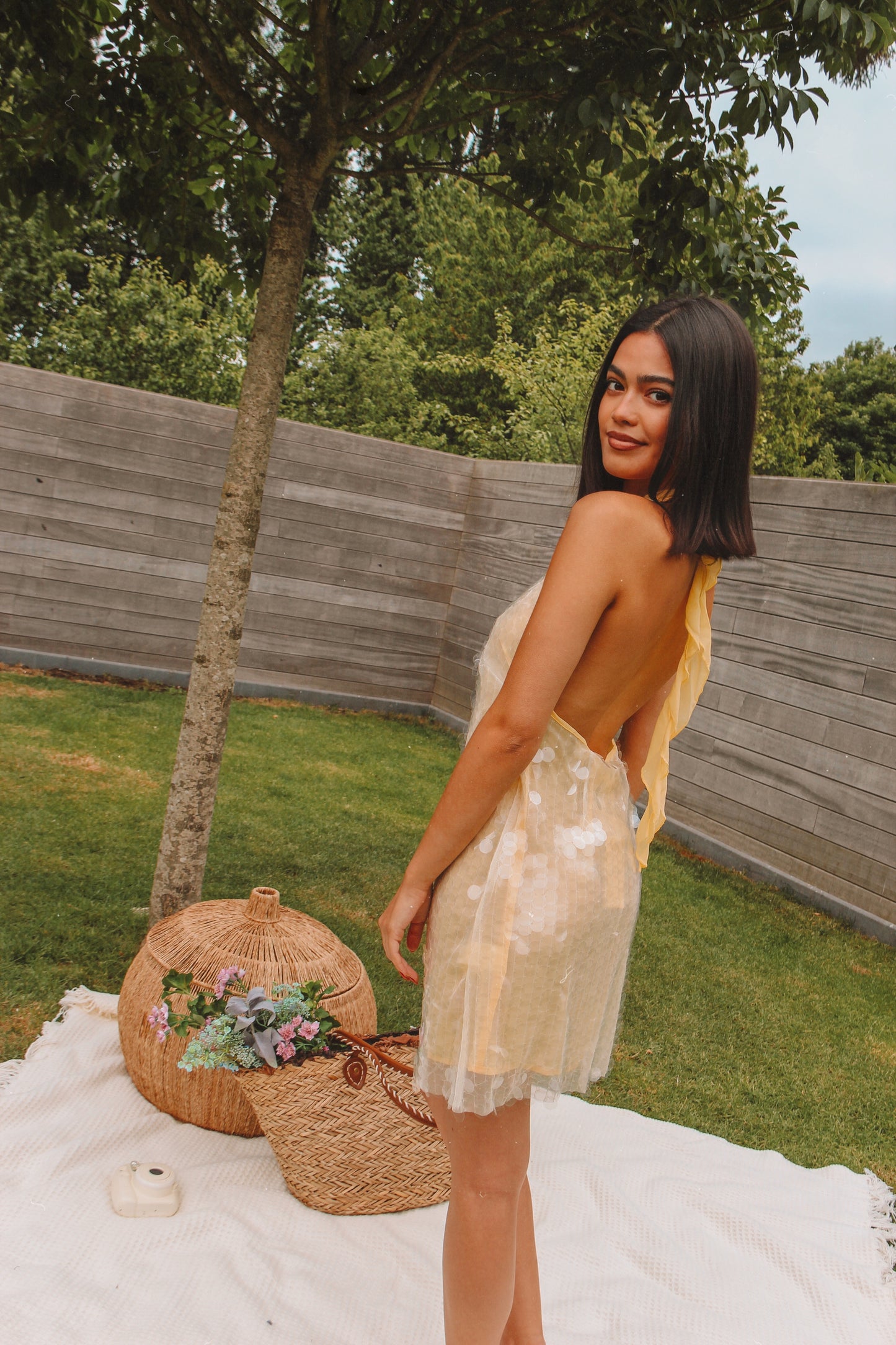 Sequin Dress Julia Yellow