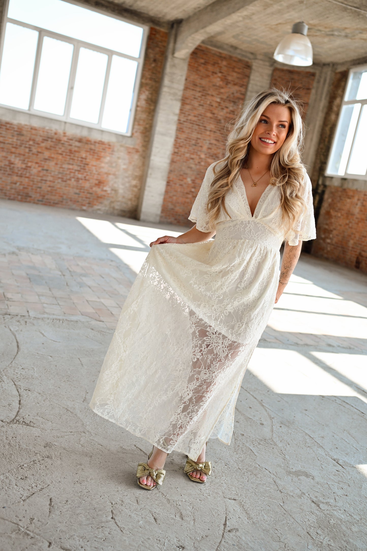Emilie Maxi Jurk - Wit (Last one!)