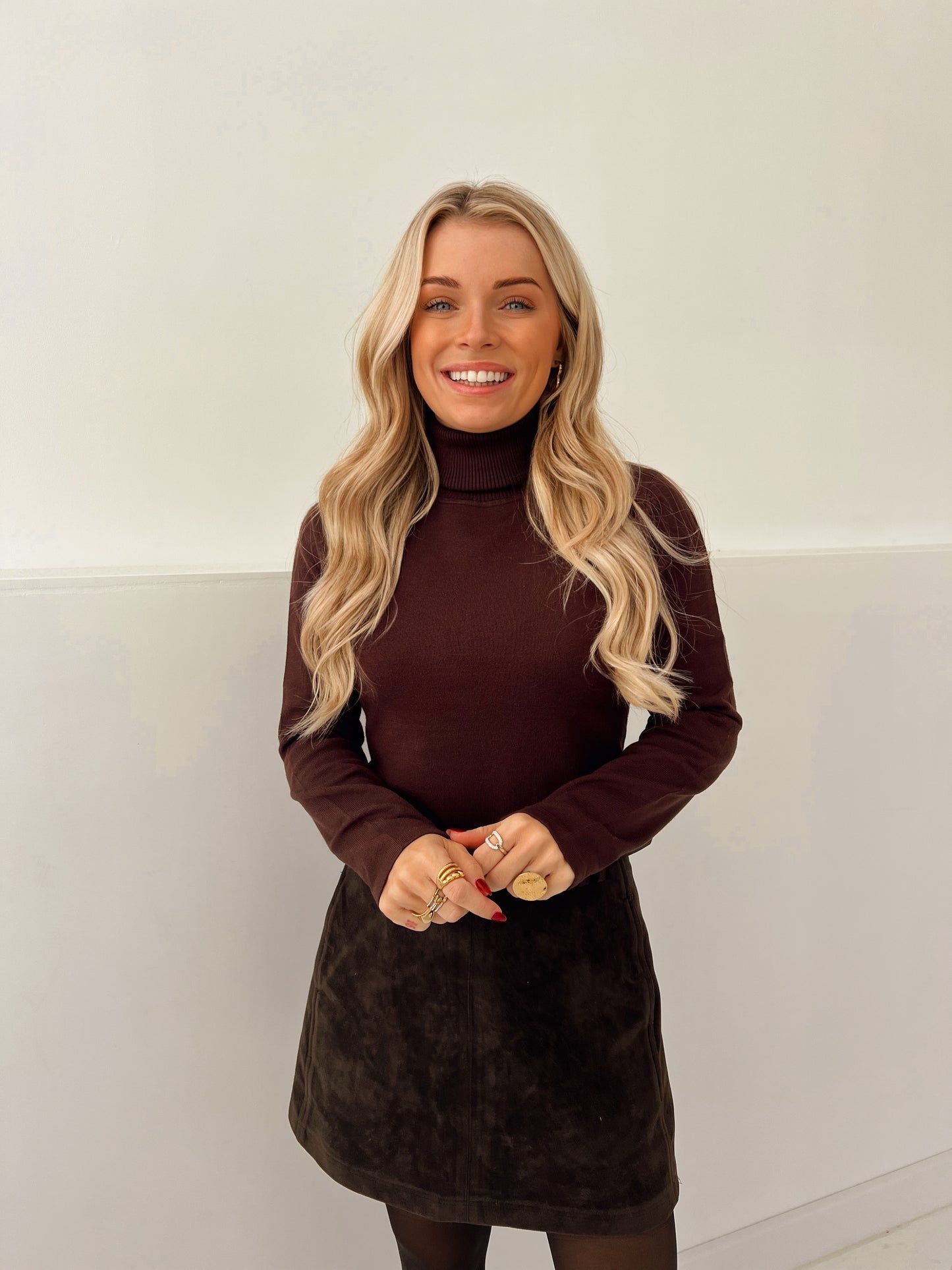 Rolkraag Liese Bruin