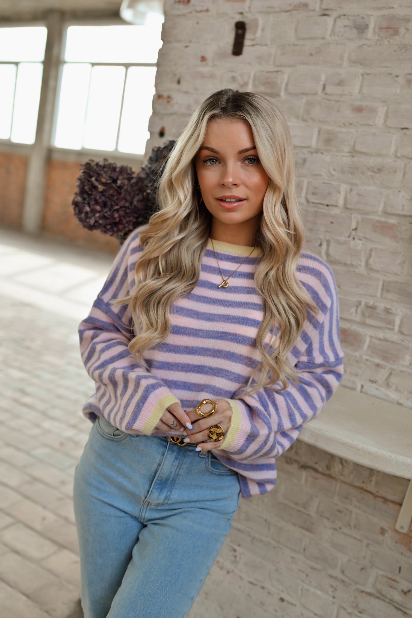 Josy Striped Pull - Lila (Last one!)
