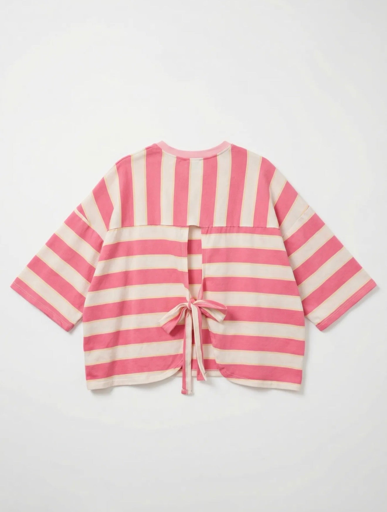 Maelle Striped T-Shirt - Roze