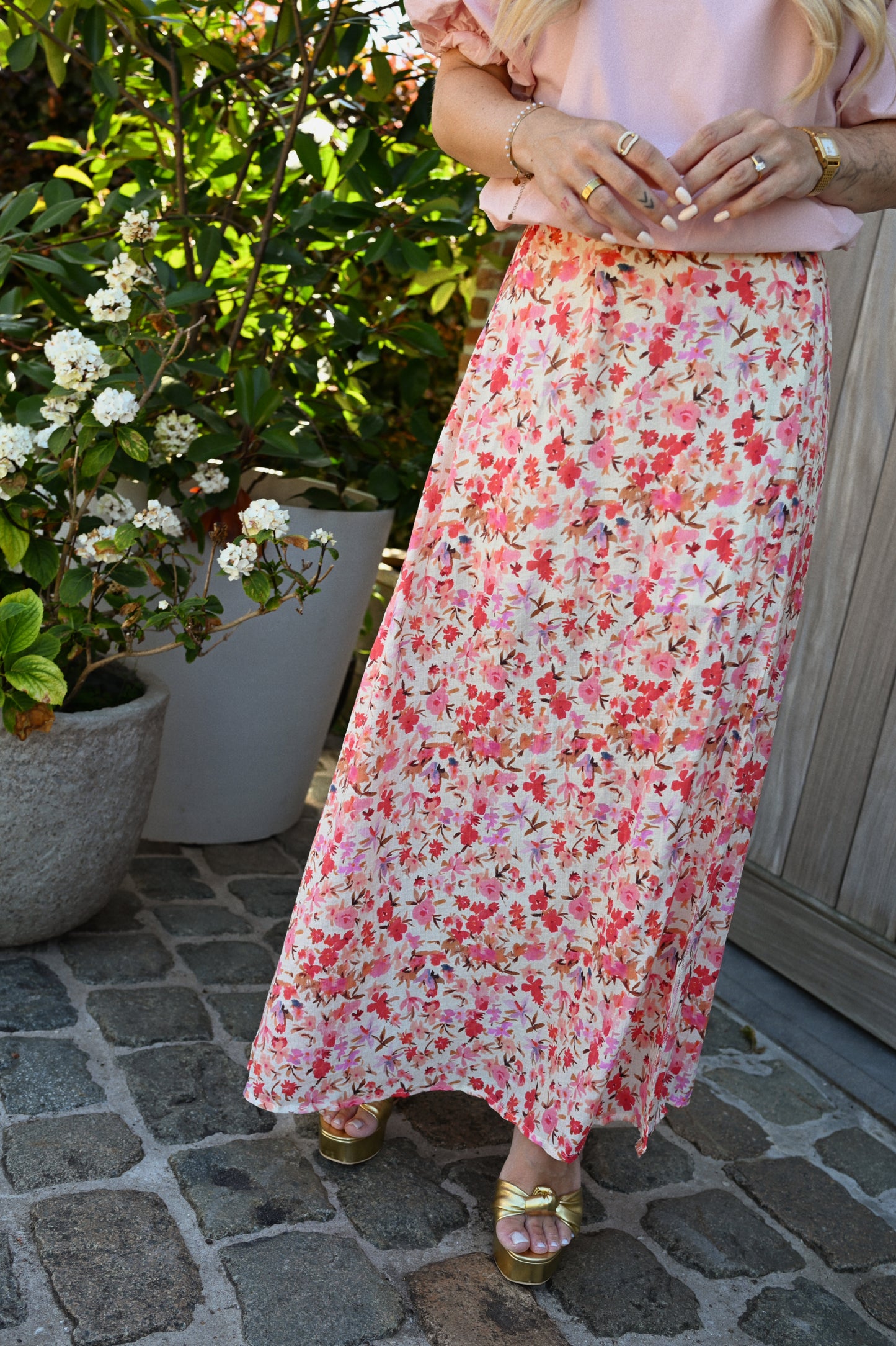 Julia Maxi Rok - Roze