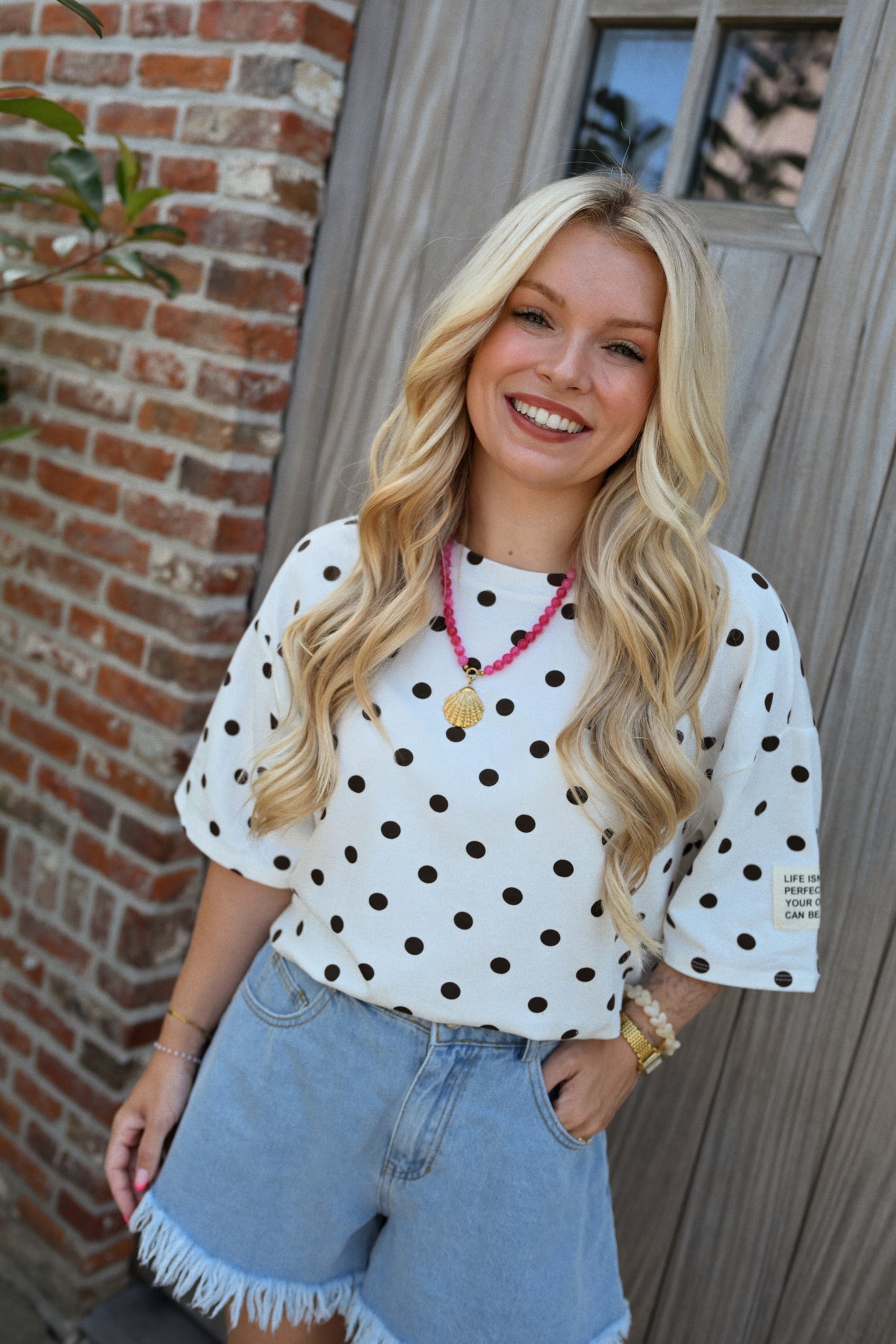 Perfect Polkadot T-Shirt - Wit