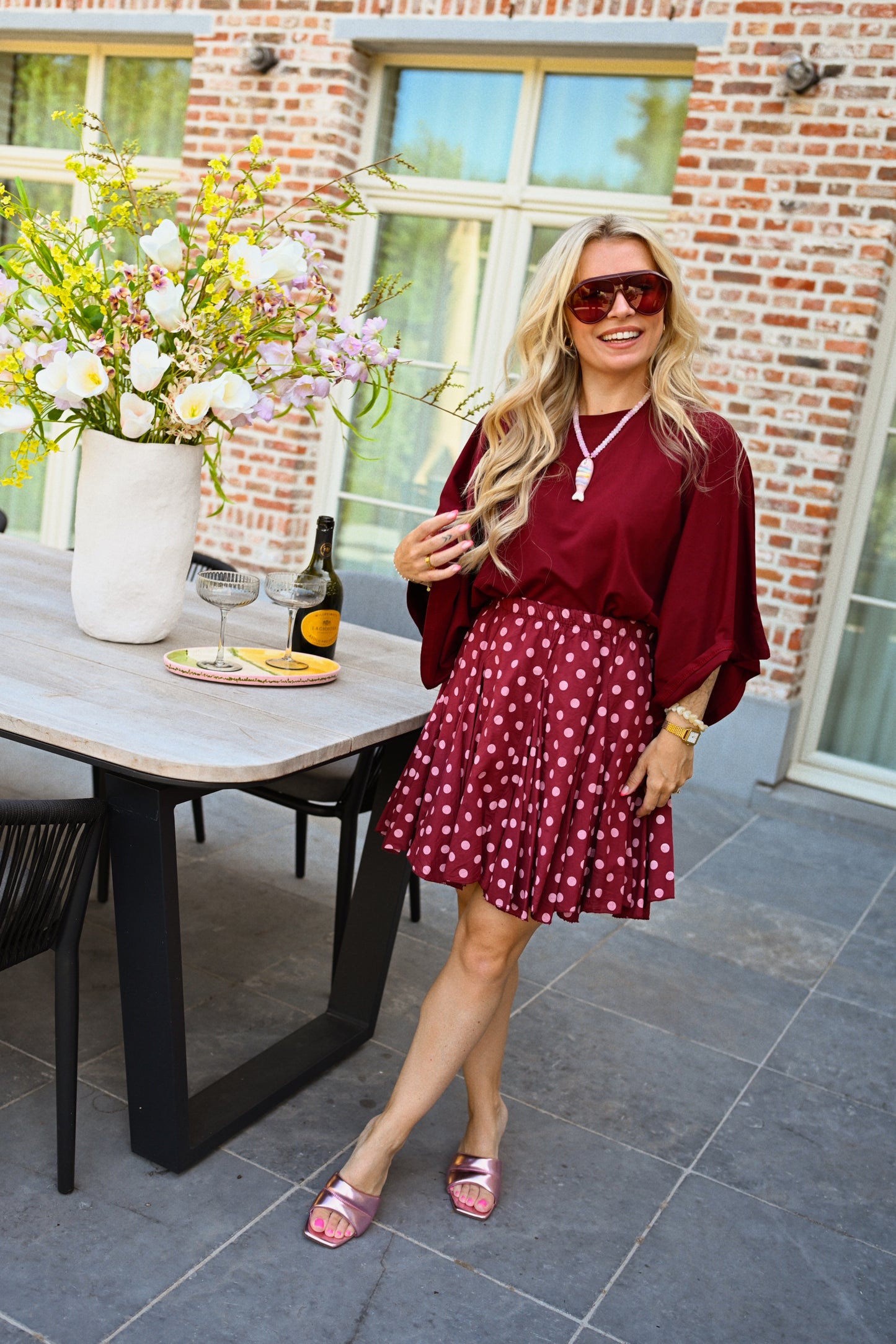 Polkadot Rok - Bordeaux (Last one!)