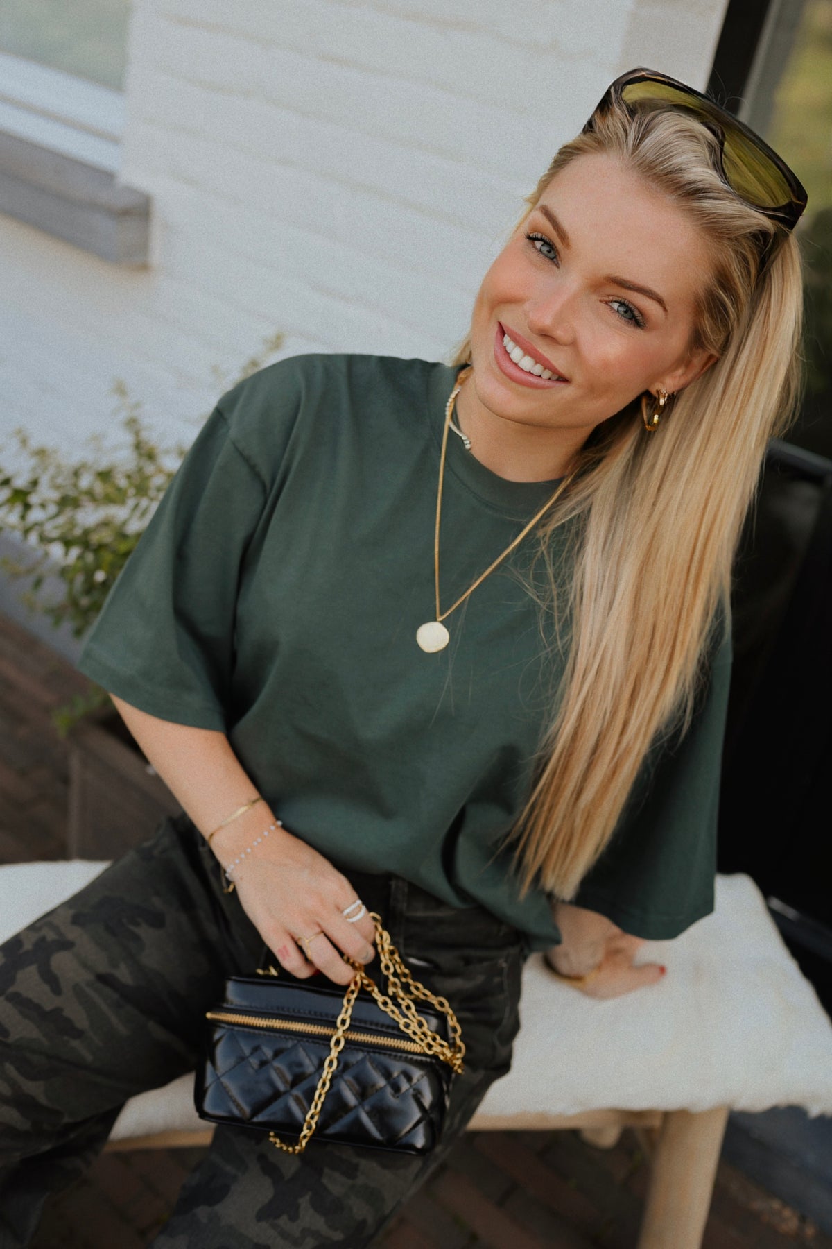 Louise T-shirt - Groen