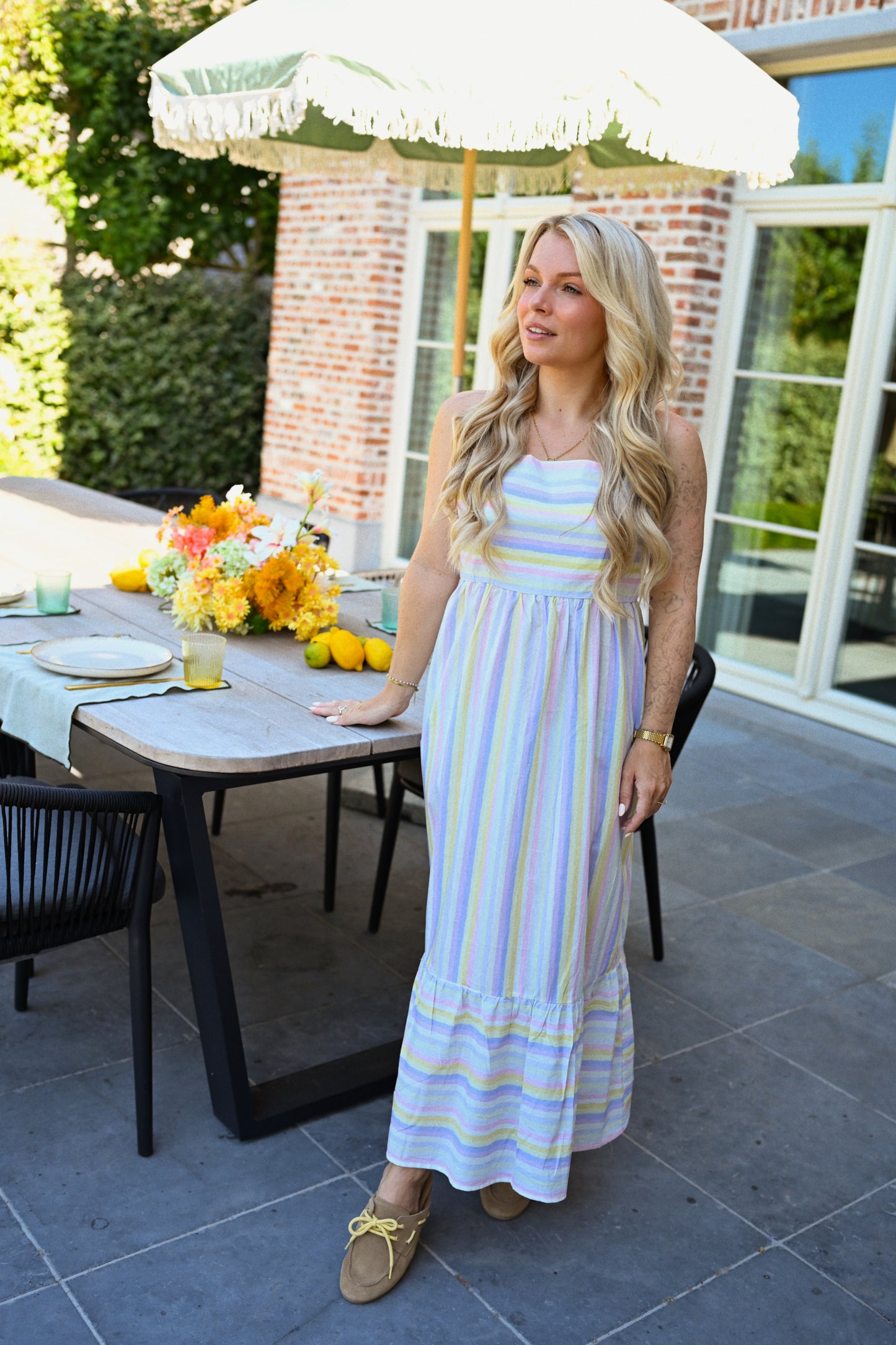 Justine Maxi Jurk - Lila