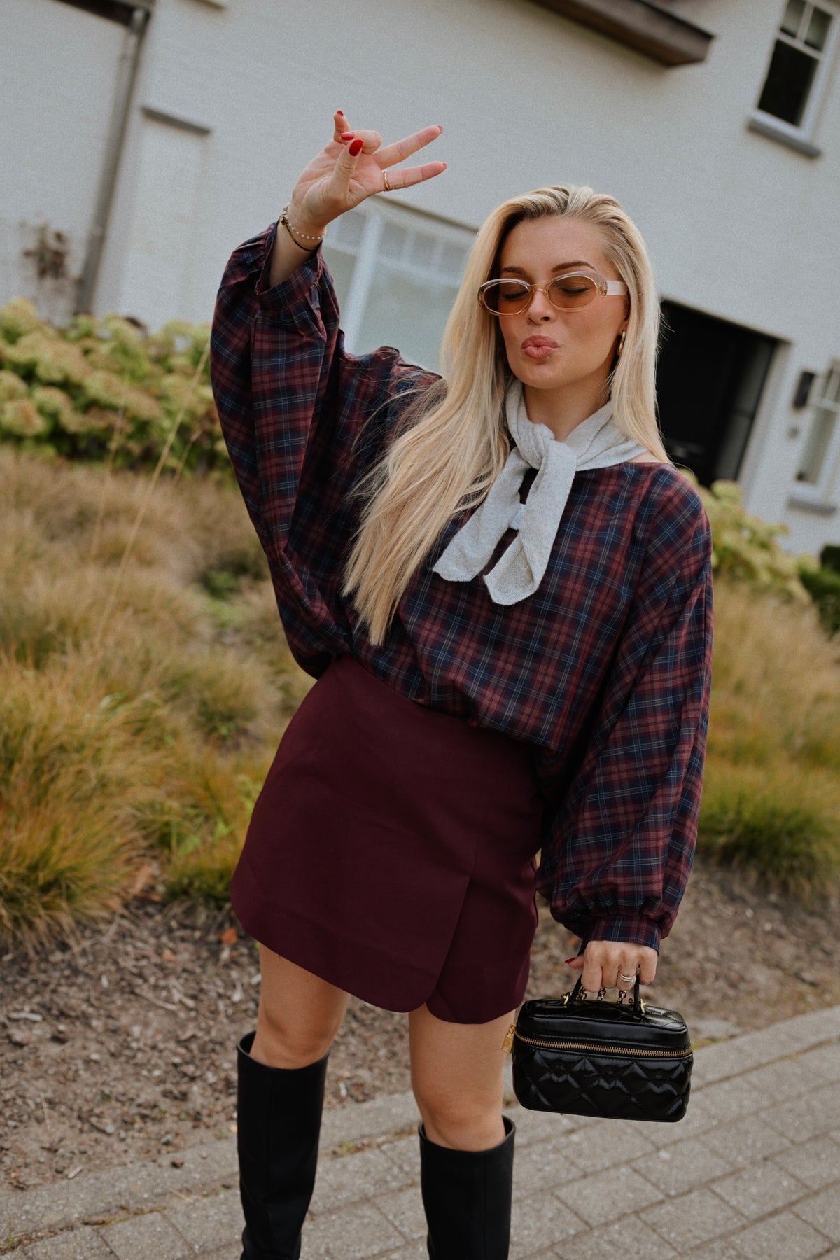 Celest Skort - Bordeaux