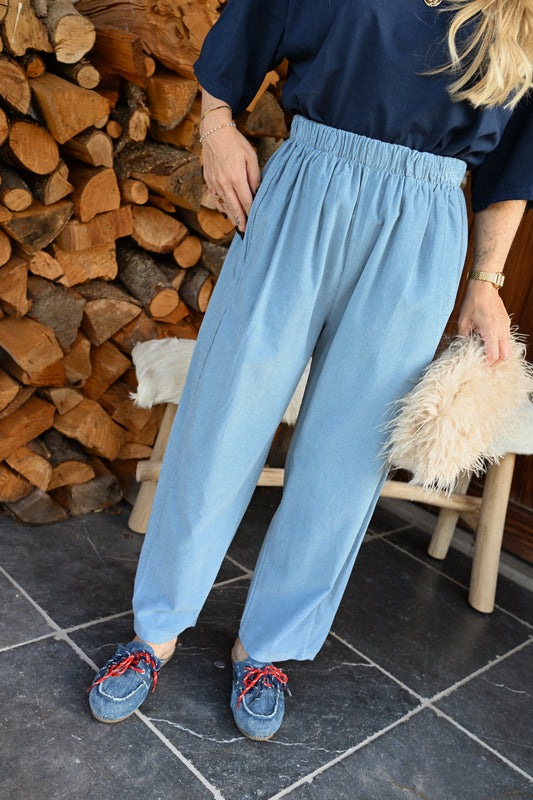 Camie Denim Broek - Blauw