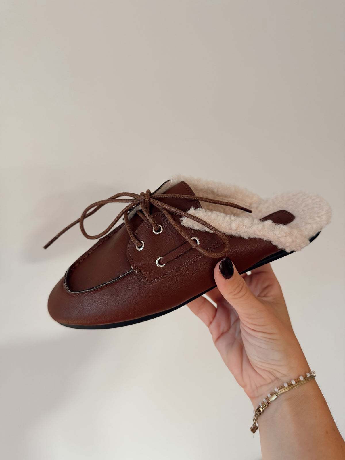 Loafers met veters - Bruin
