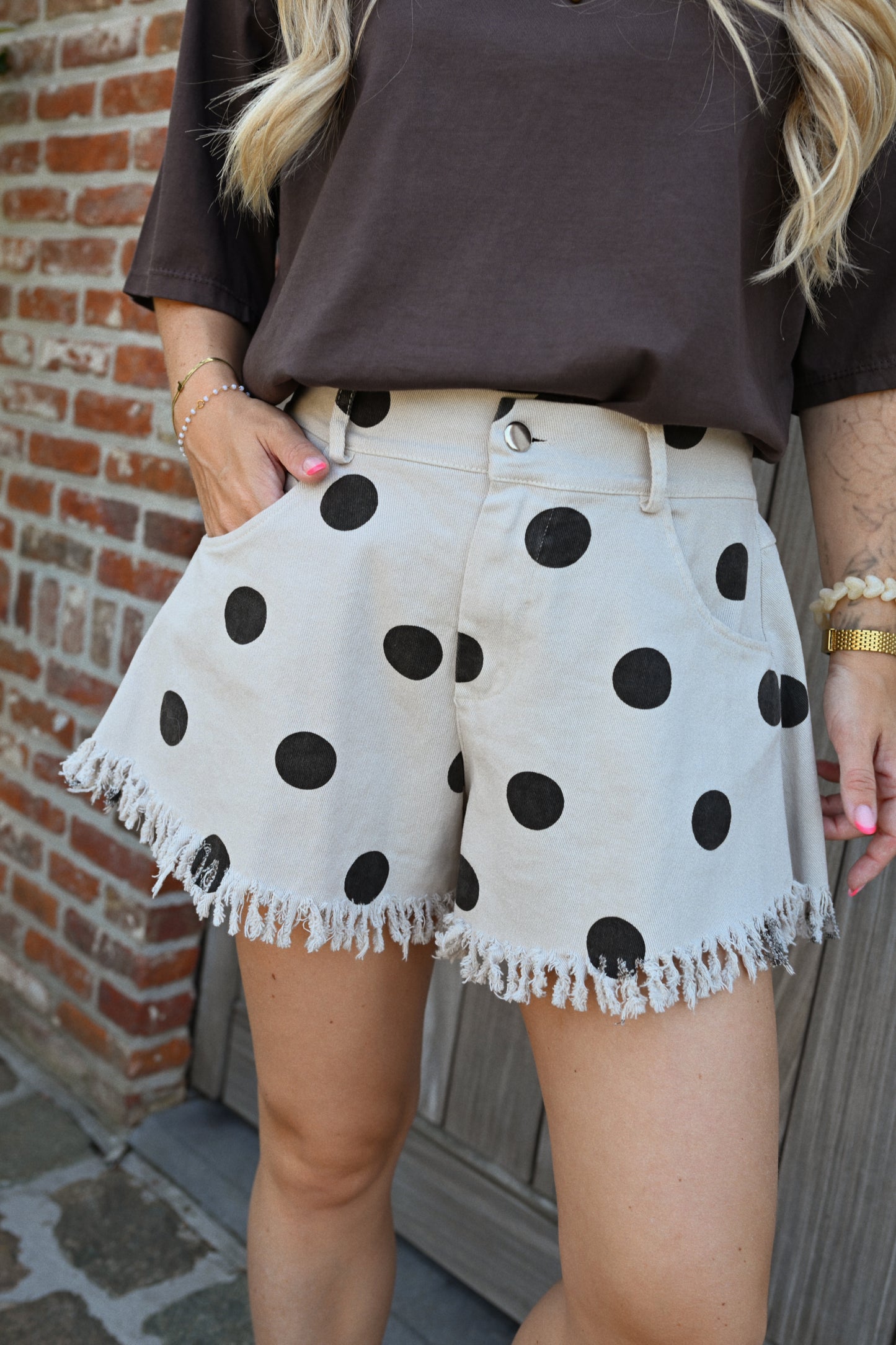 Rhune Polkadot Short - Beige