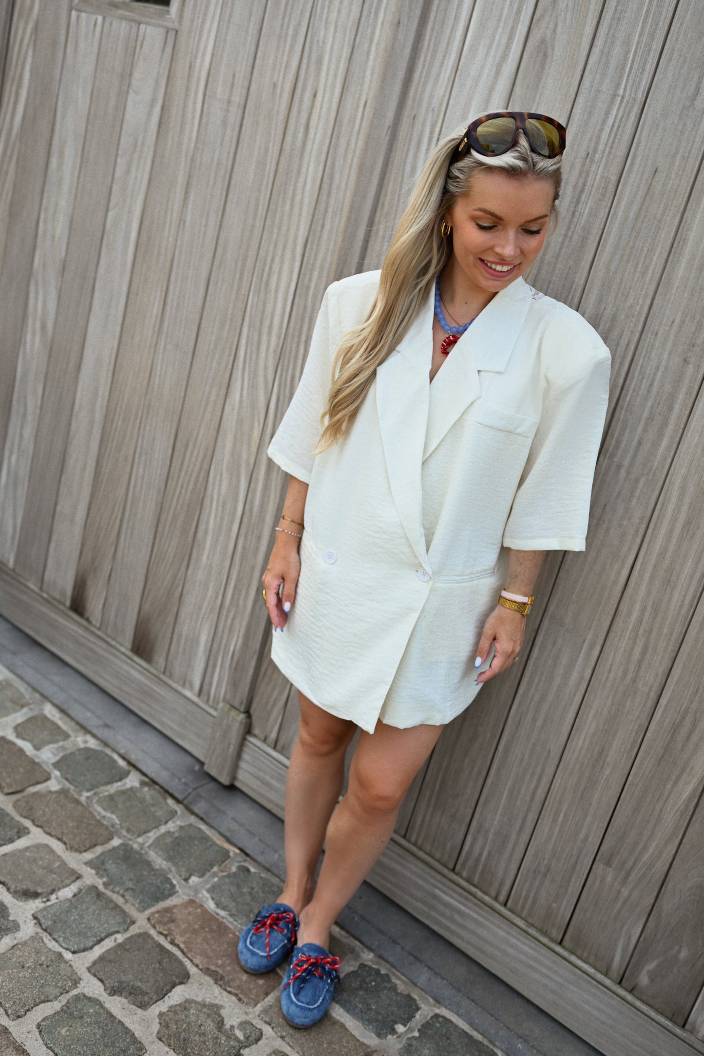 Jolie Blazer Kant - Ecru