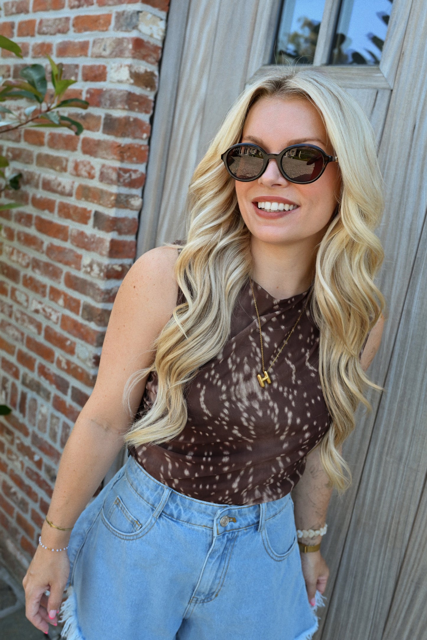 Bambi Mesh Top - Bruin (Last one!)