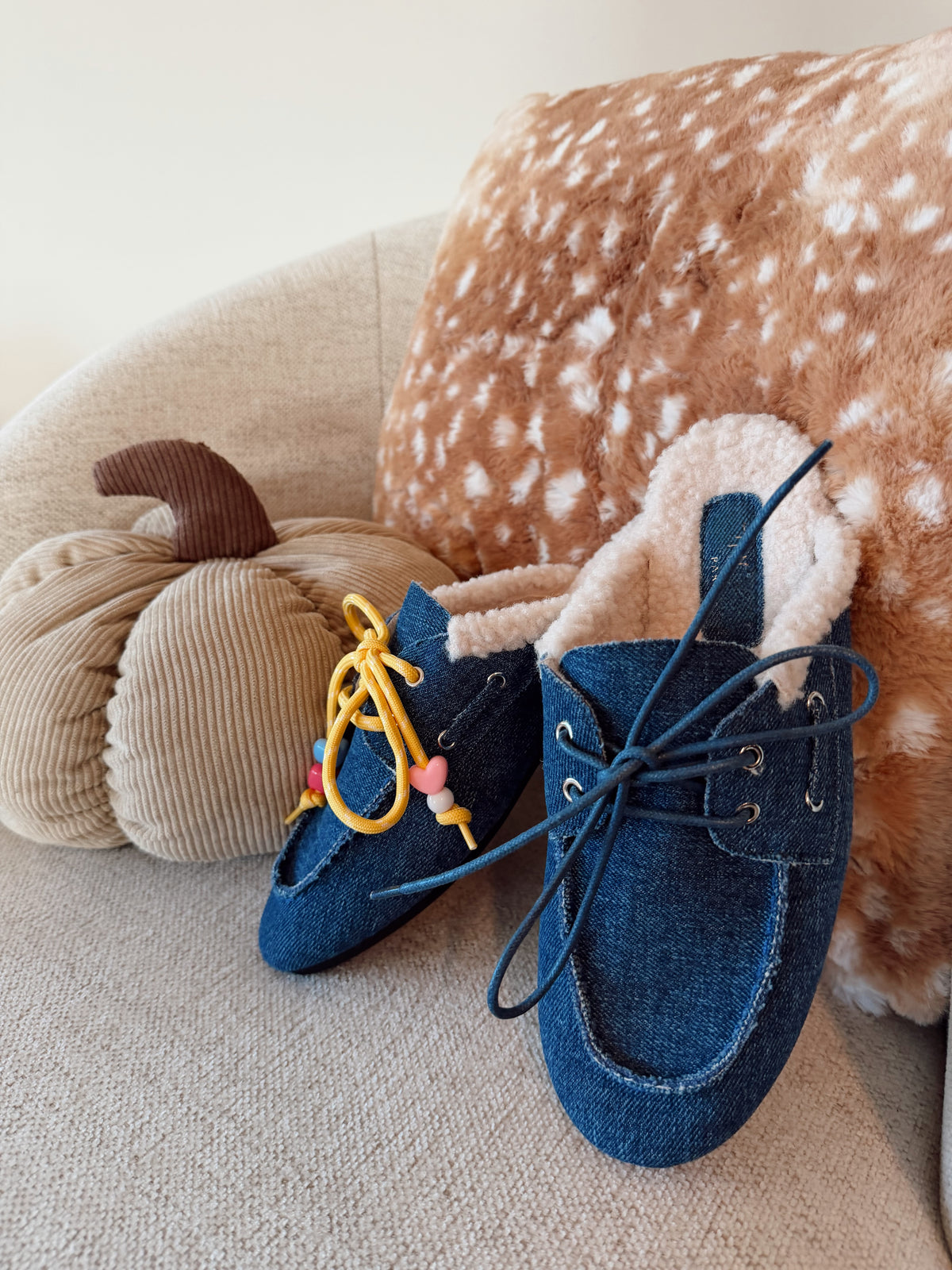 Loafers met veters - Jeansblauw