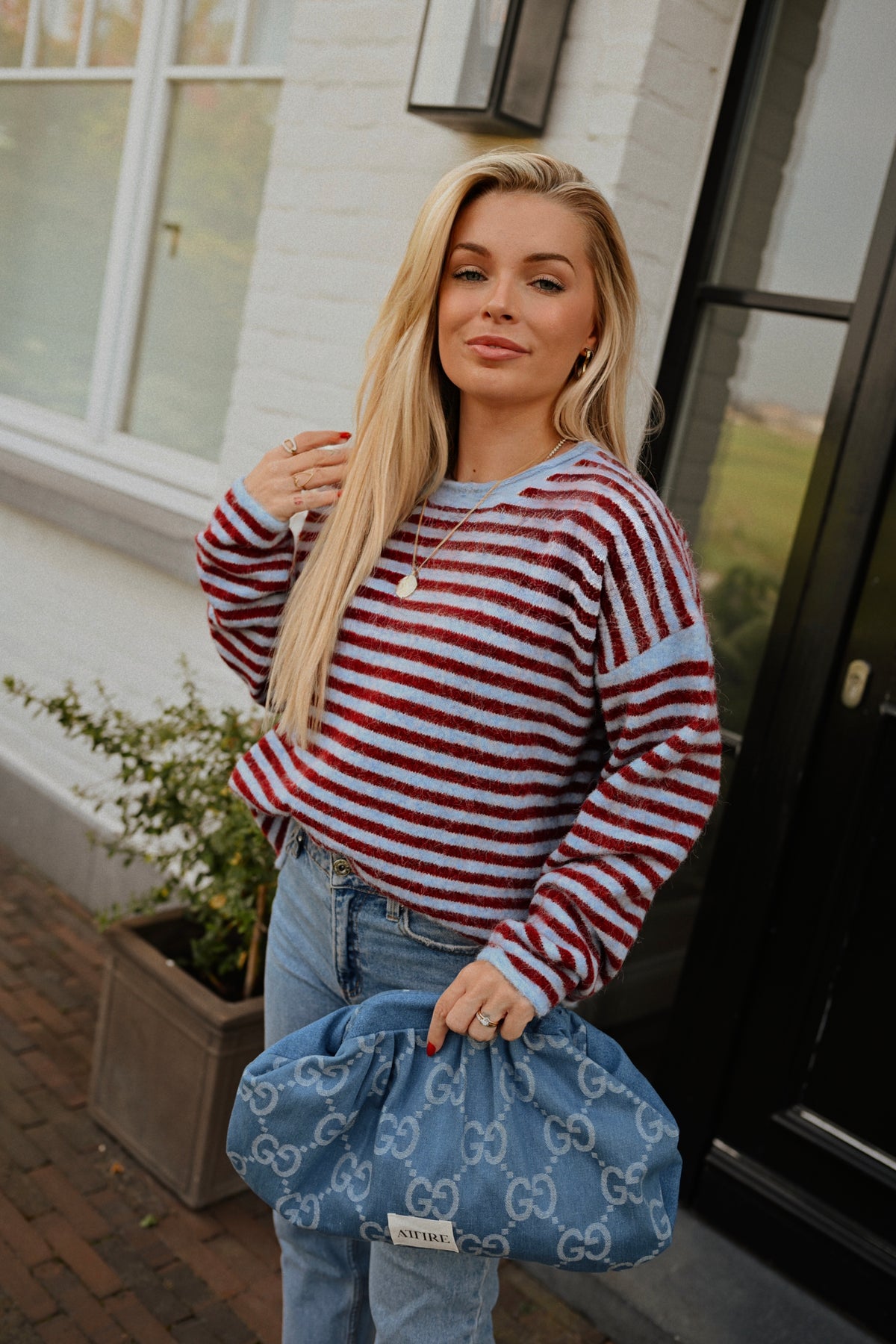 Cisse Striped Pull - Bordeaux