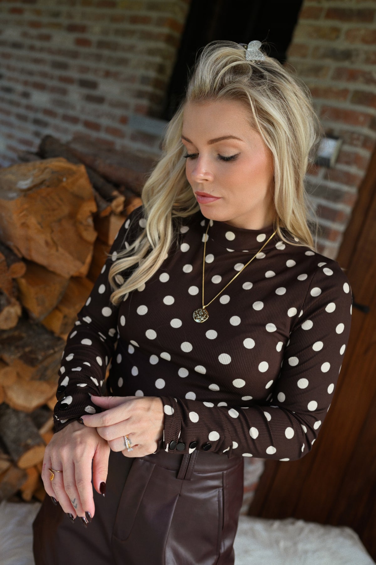 Mona Polkadot Pull - Bruin