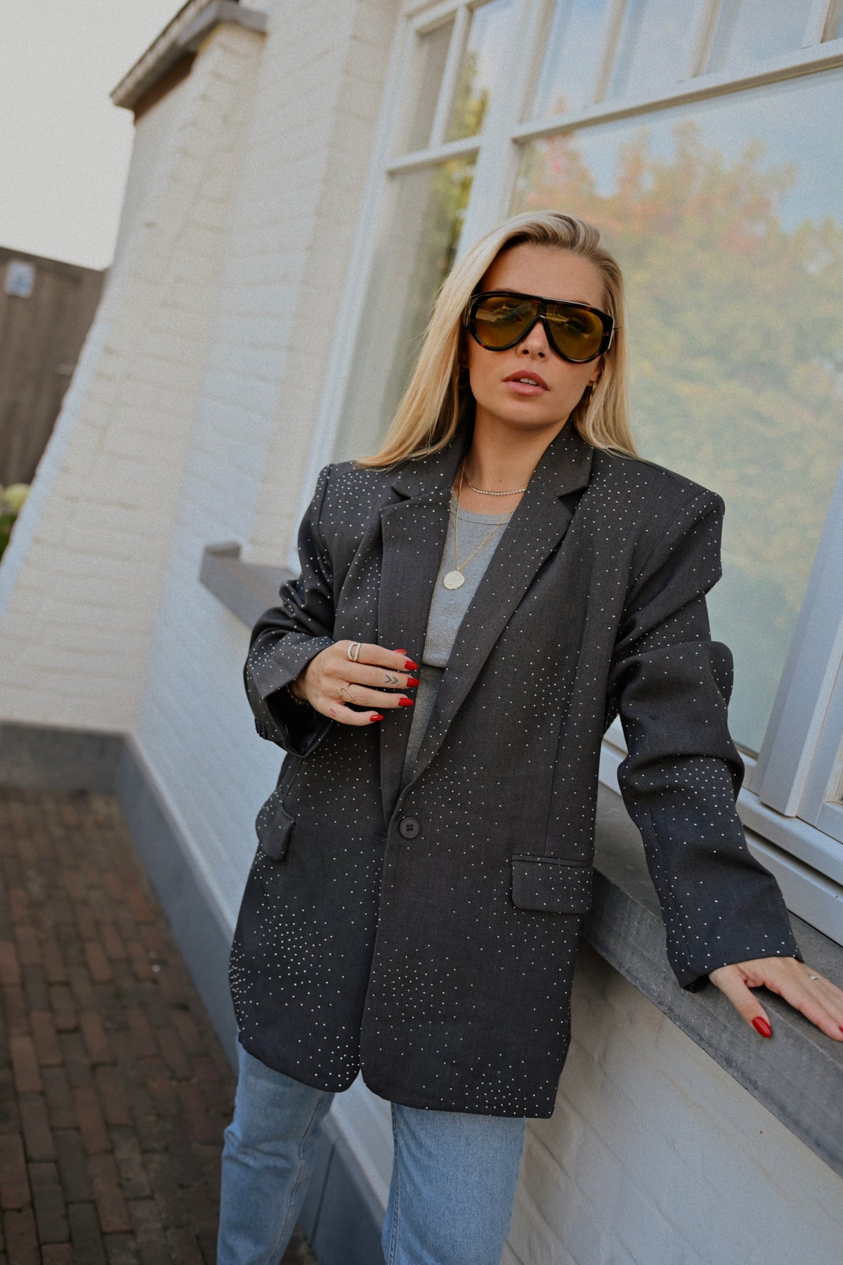Florentine Blazer - Grijs