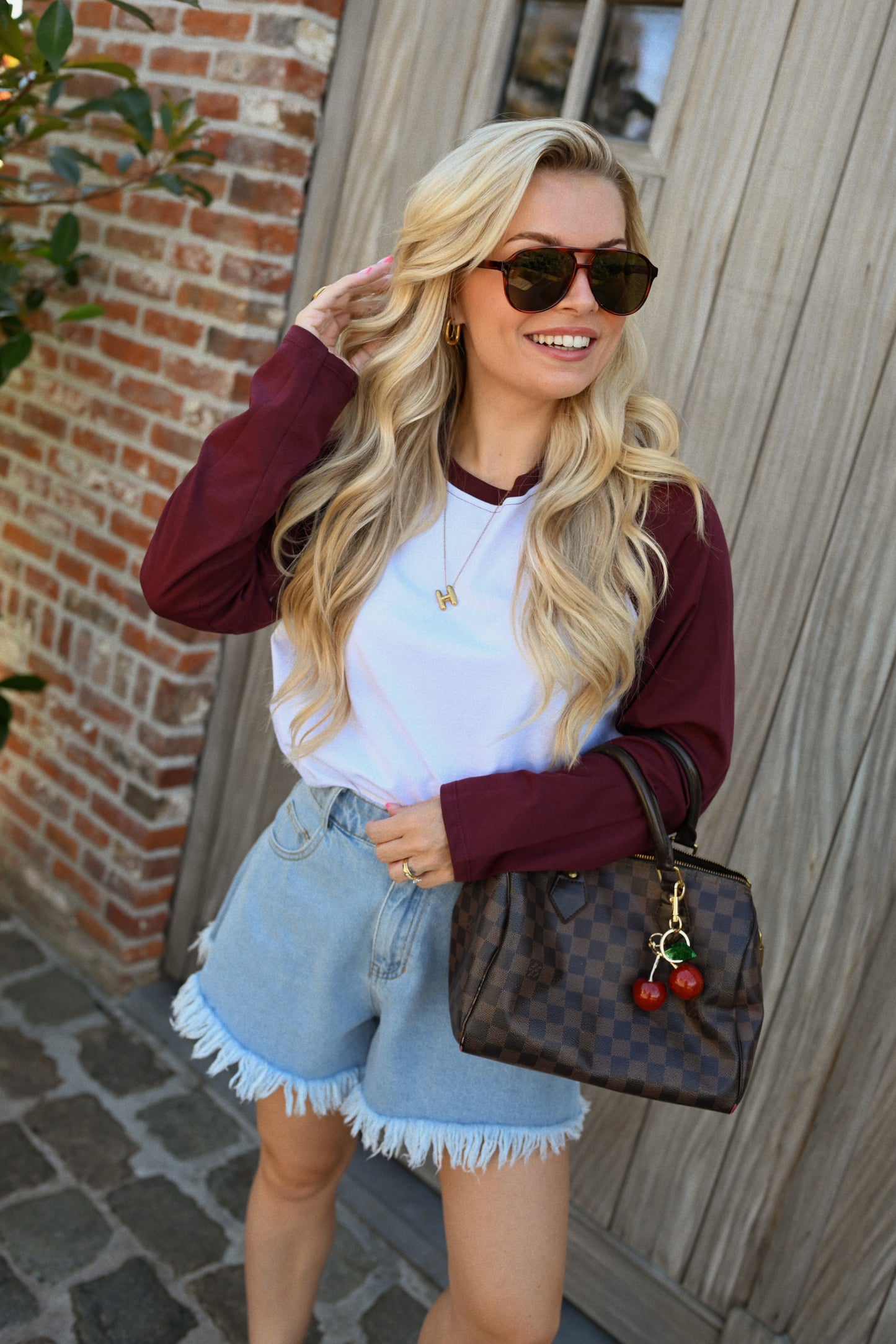 Suzette Long Sleeve T-Shirt - Bordeaux