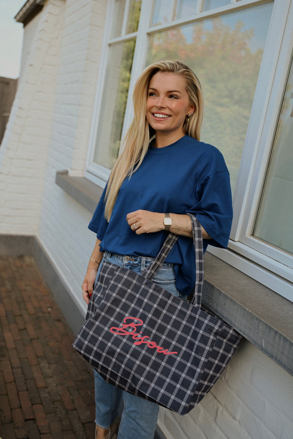 Bisou Shopper - Marineblauw