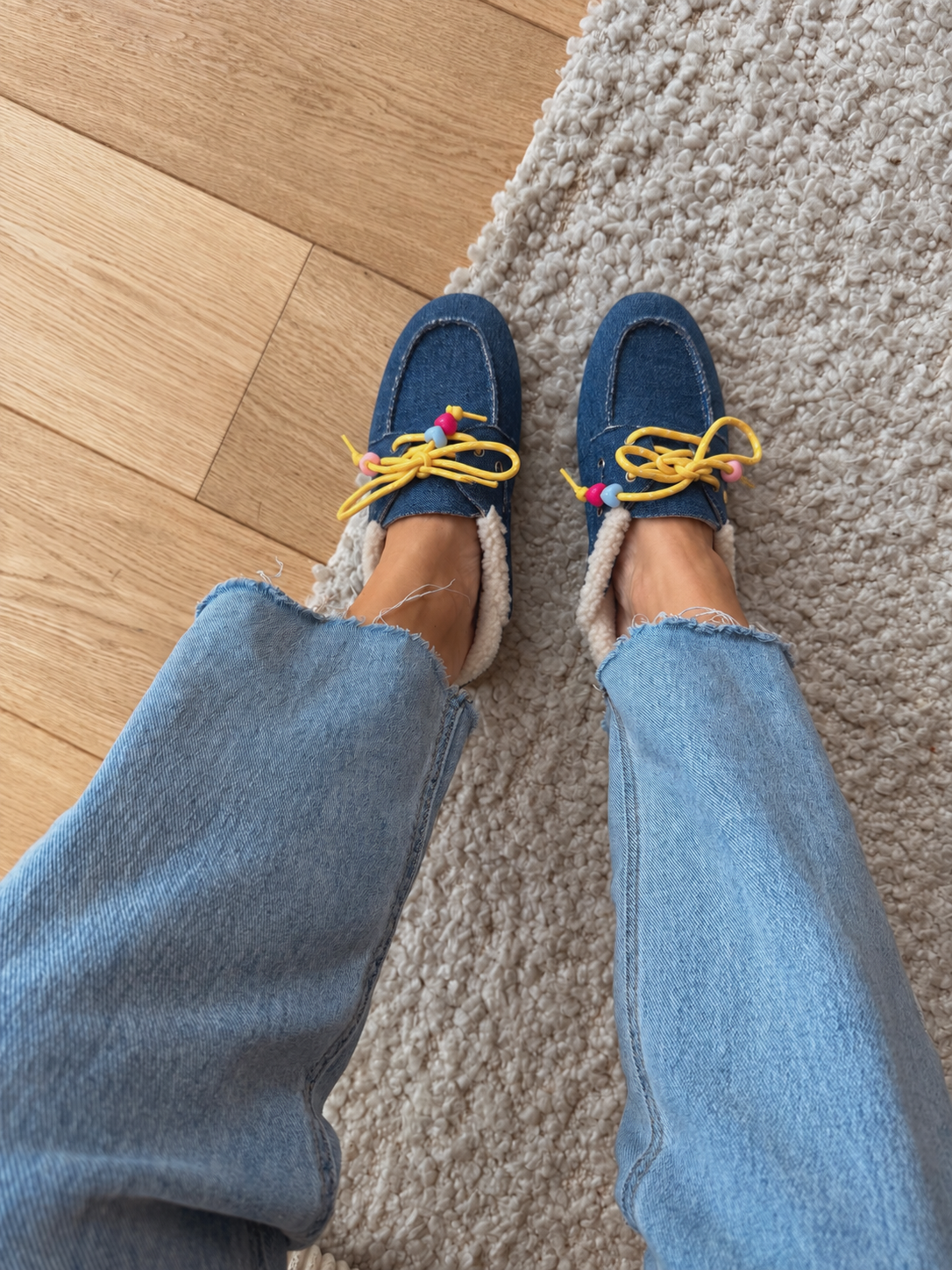 Loafers met veters - Jeansblauw