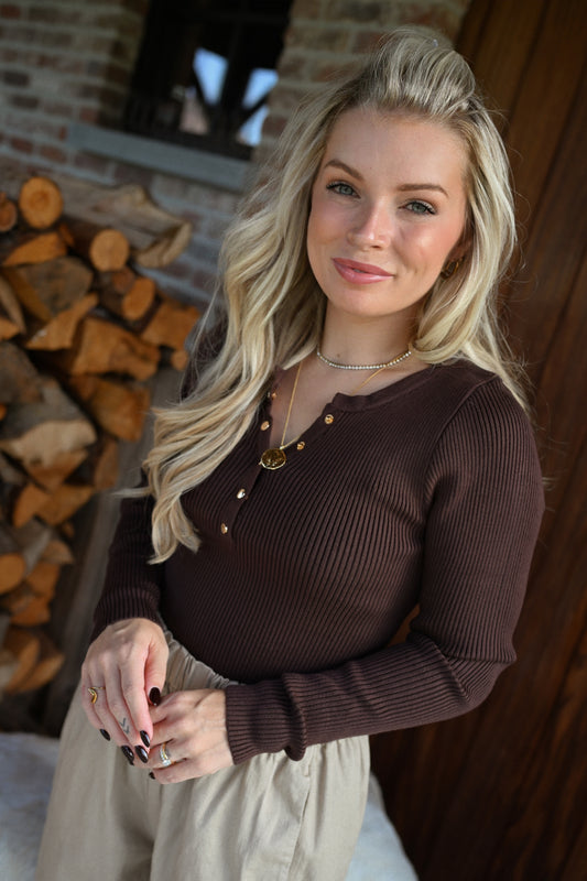 Babs Top - Bruin