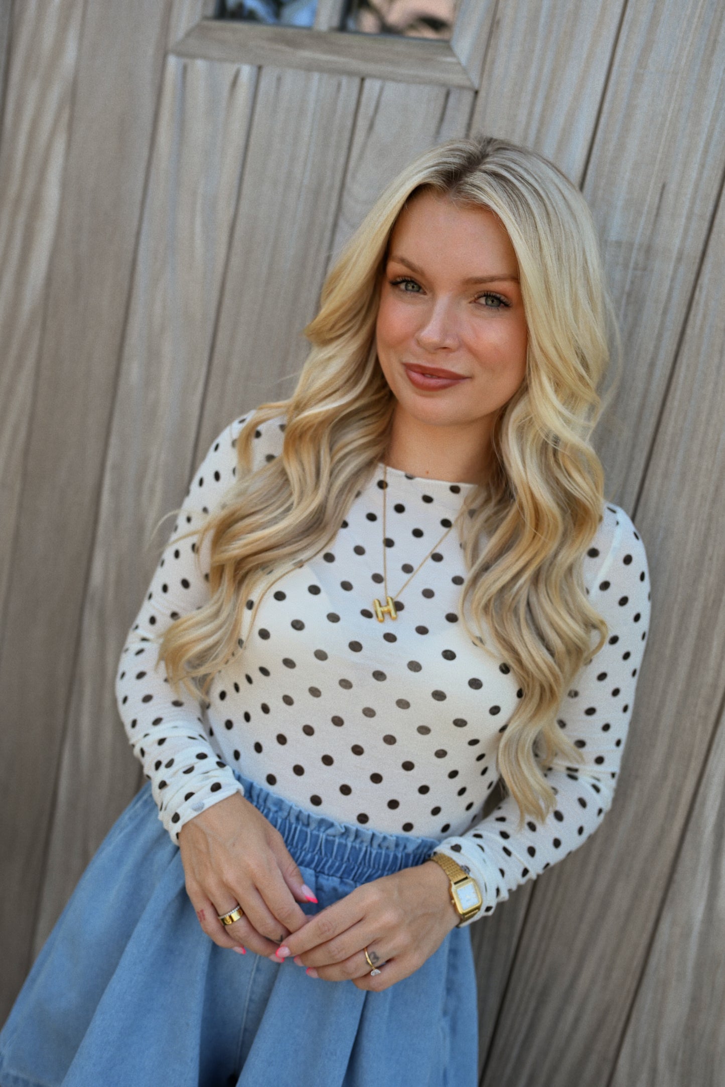 Polkadot Top - Wit
