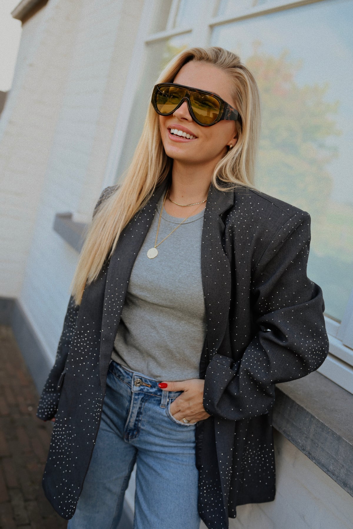 Florentine Blazer - Grijs