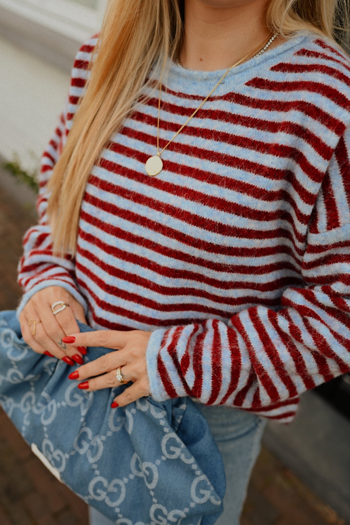 Cisse Striped Pull - Bordeaux