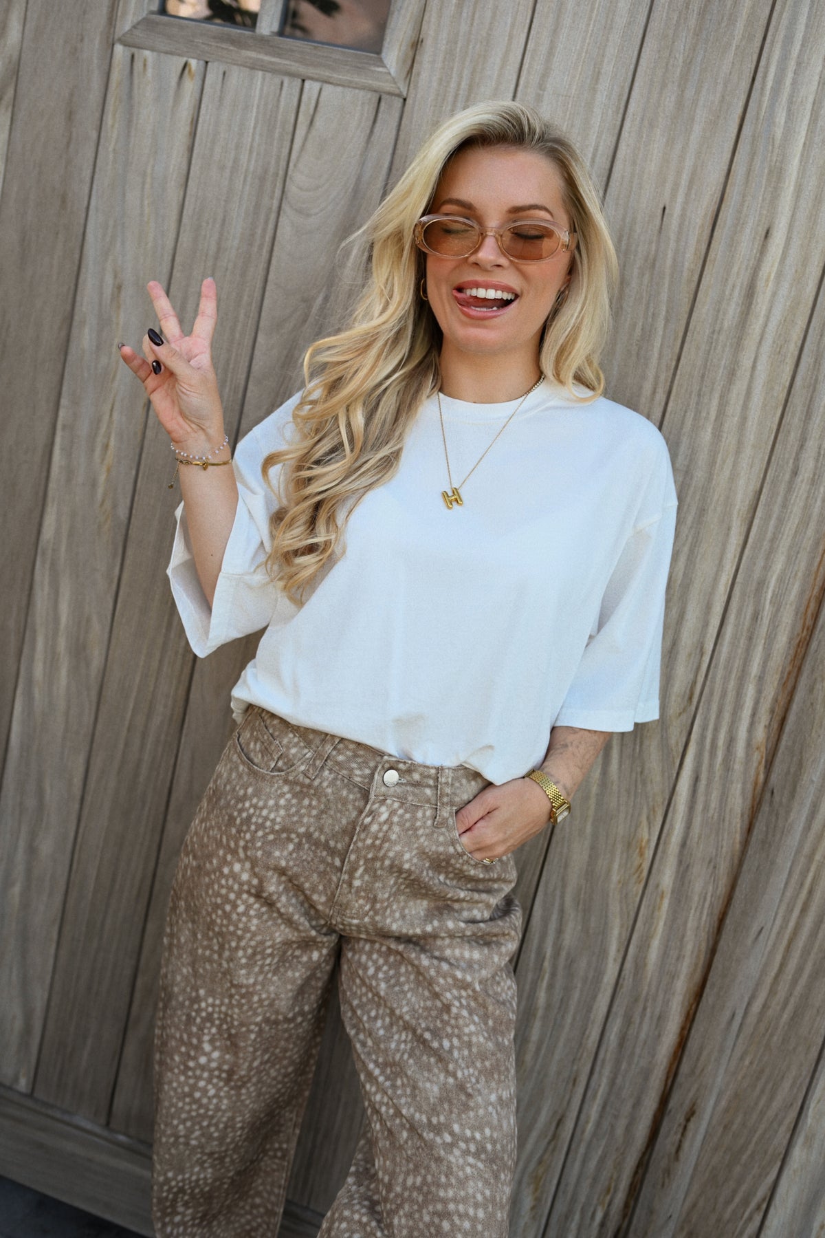 Louise T-shirt - Wit