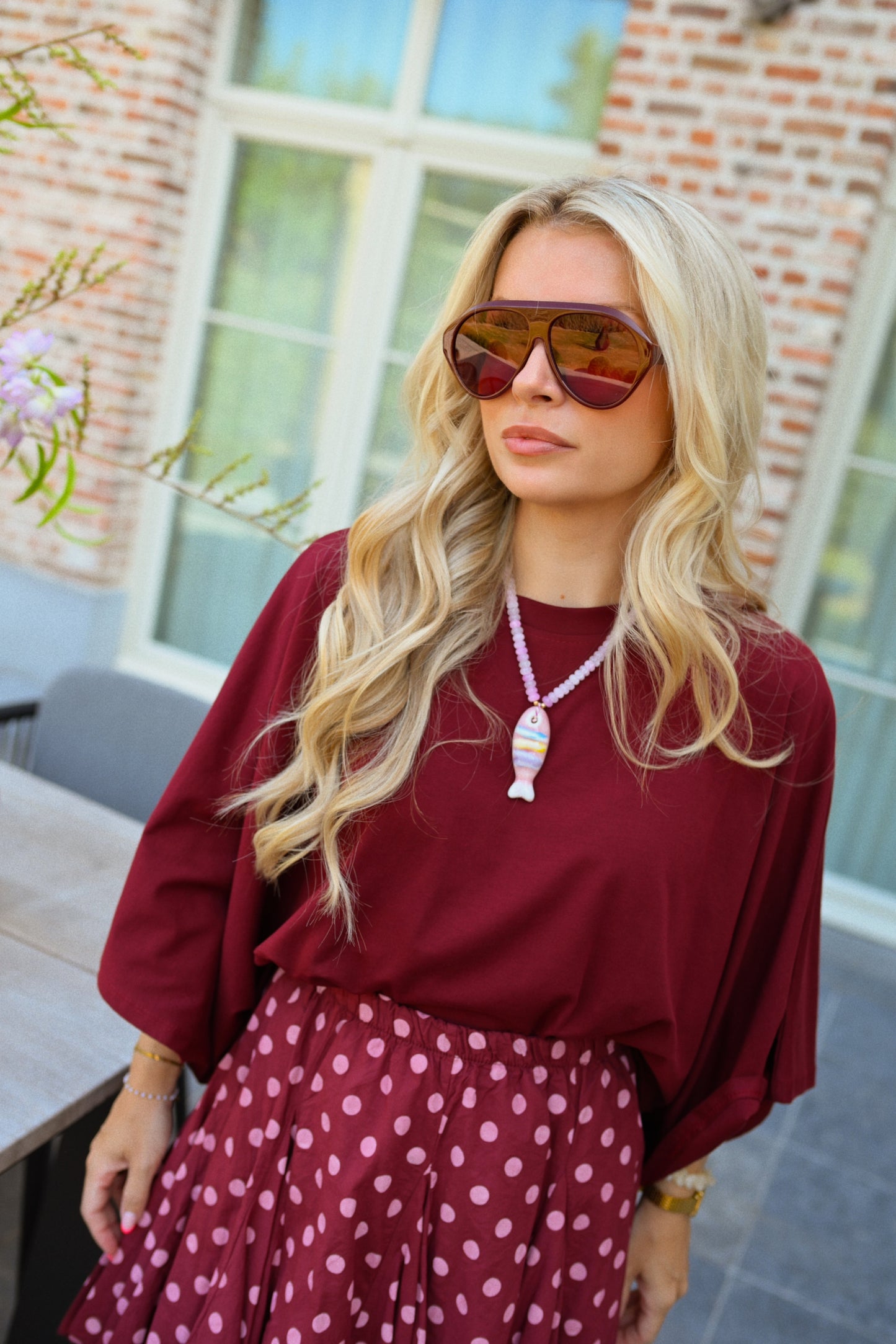 Pauline T-Shirt - Bordeaux (Last one!)
