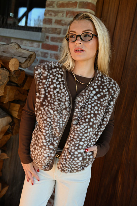 Bambi Soft Gilet - Bruin