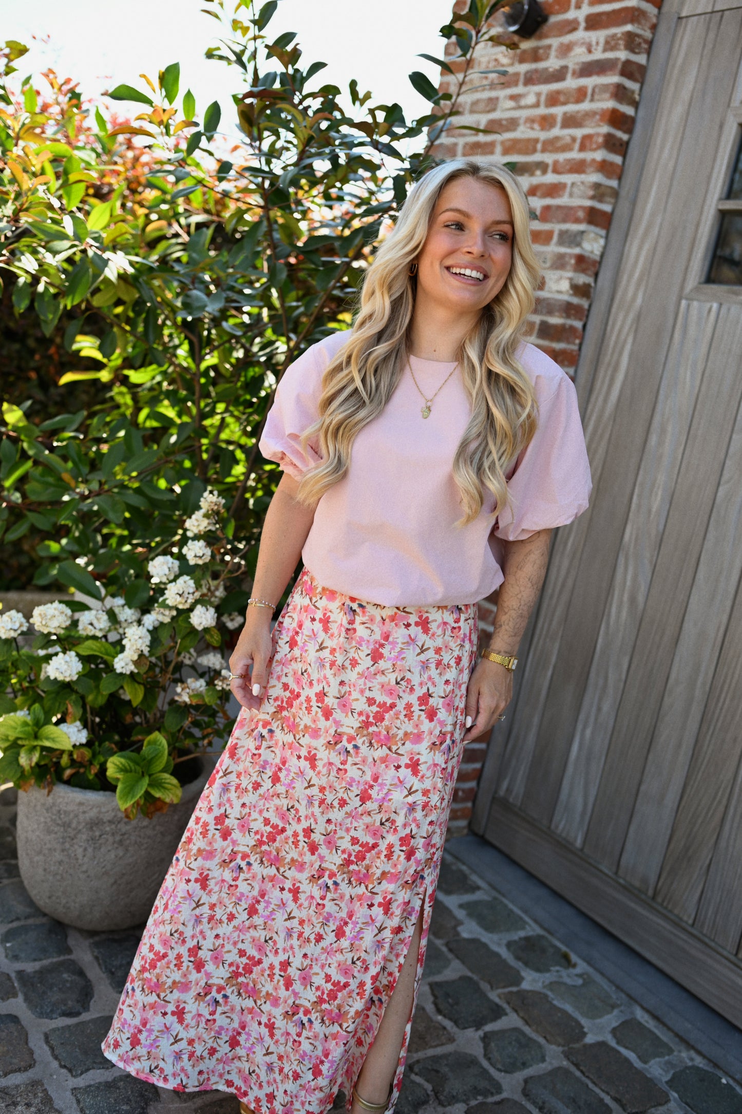 Julia Maxi Rok - Roze