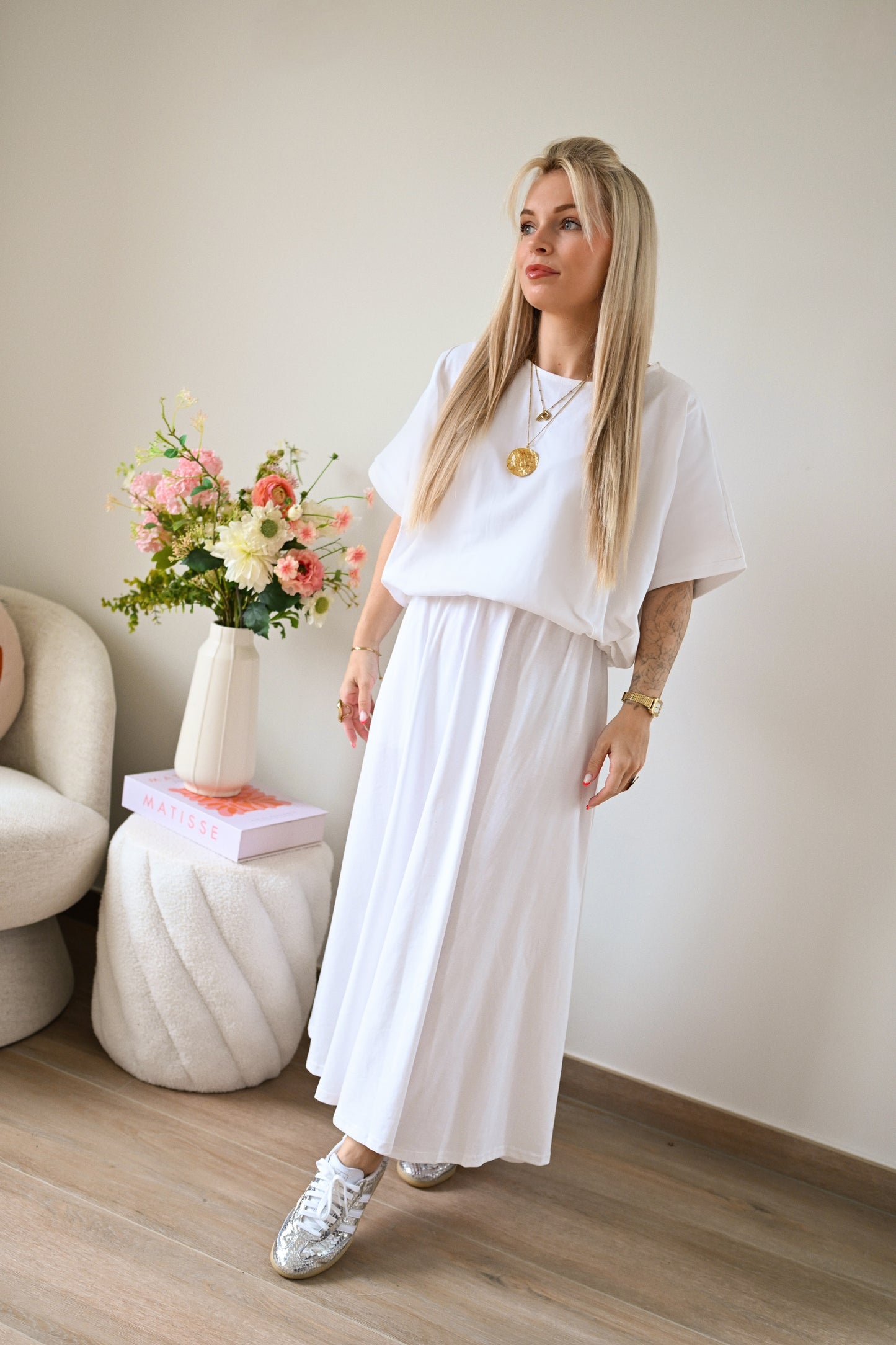 Eloise Maxi Rok - Wit (Last one!)