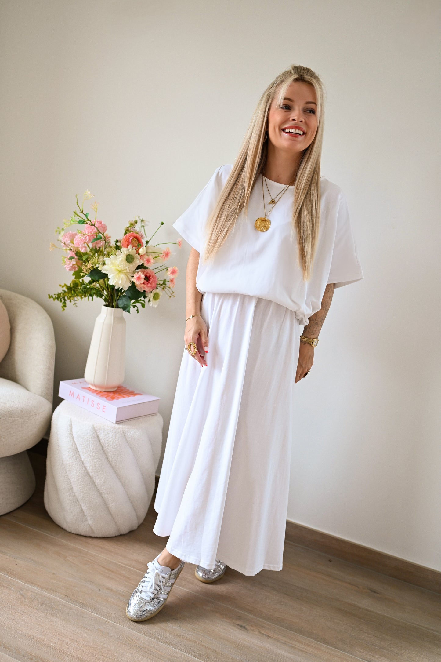 Eloise Maxi Rok - Wit (Last one!)