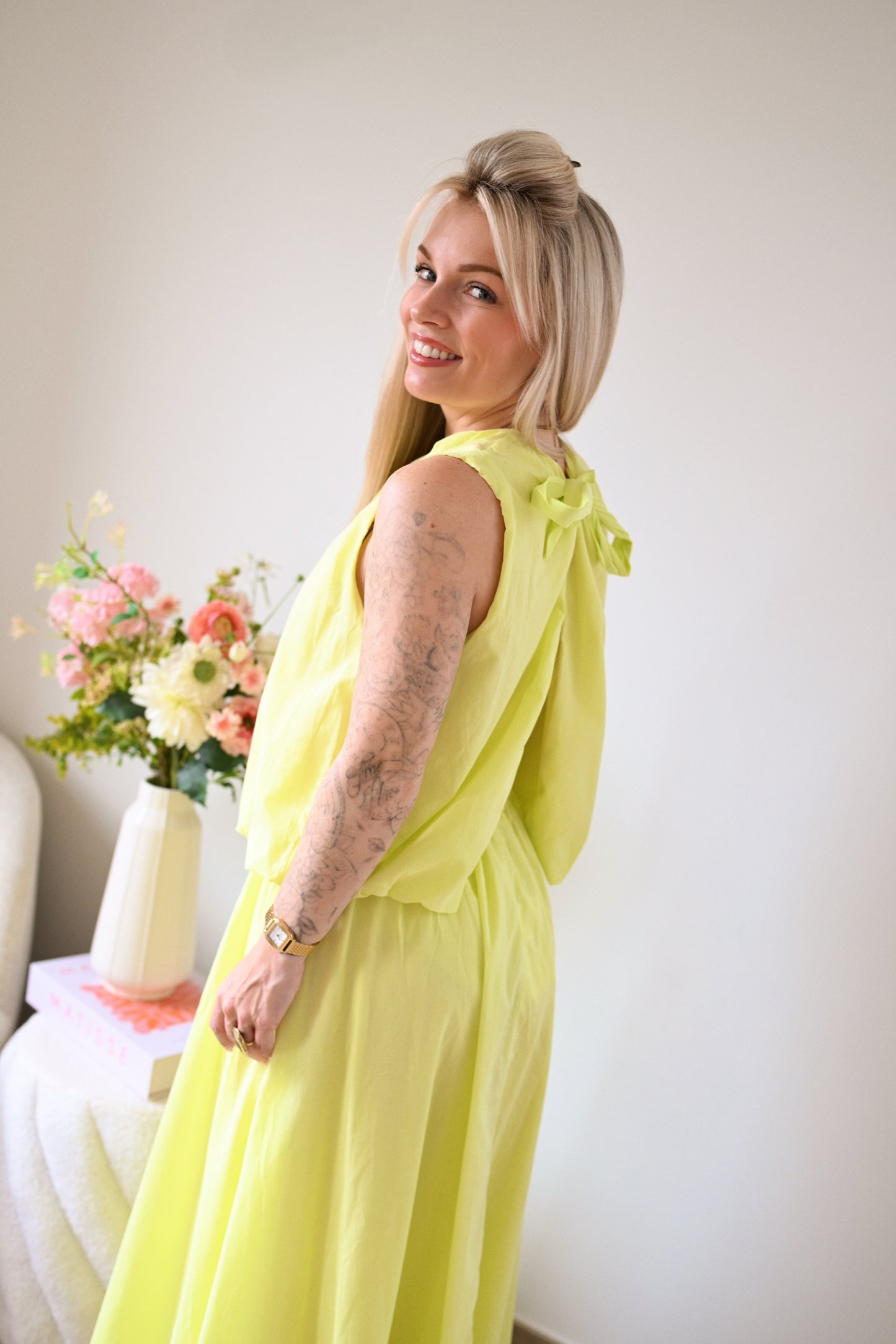 Nona Top - Neon Geel