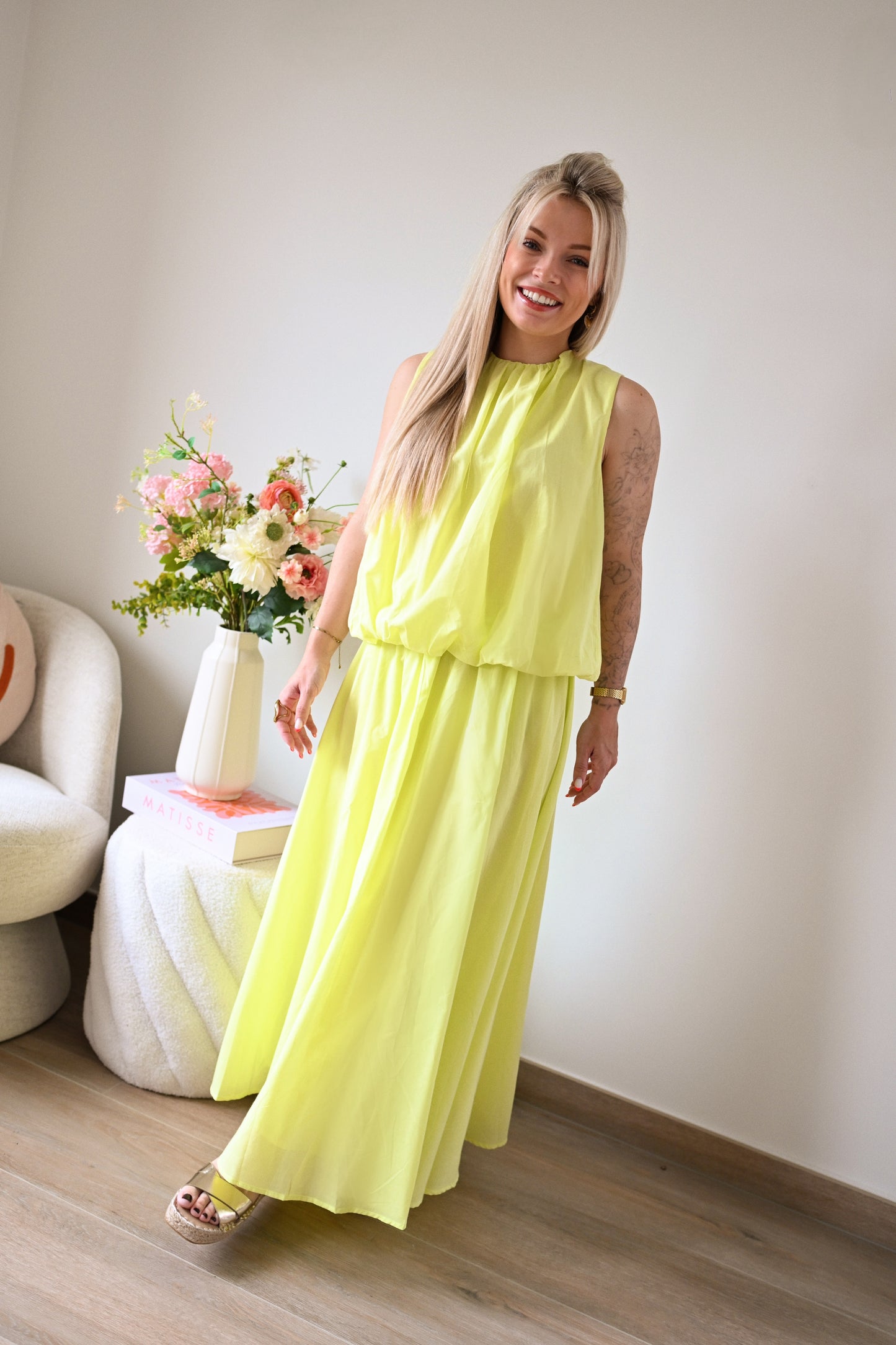 Nona Maxi Rok - Neon Geel