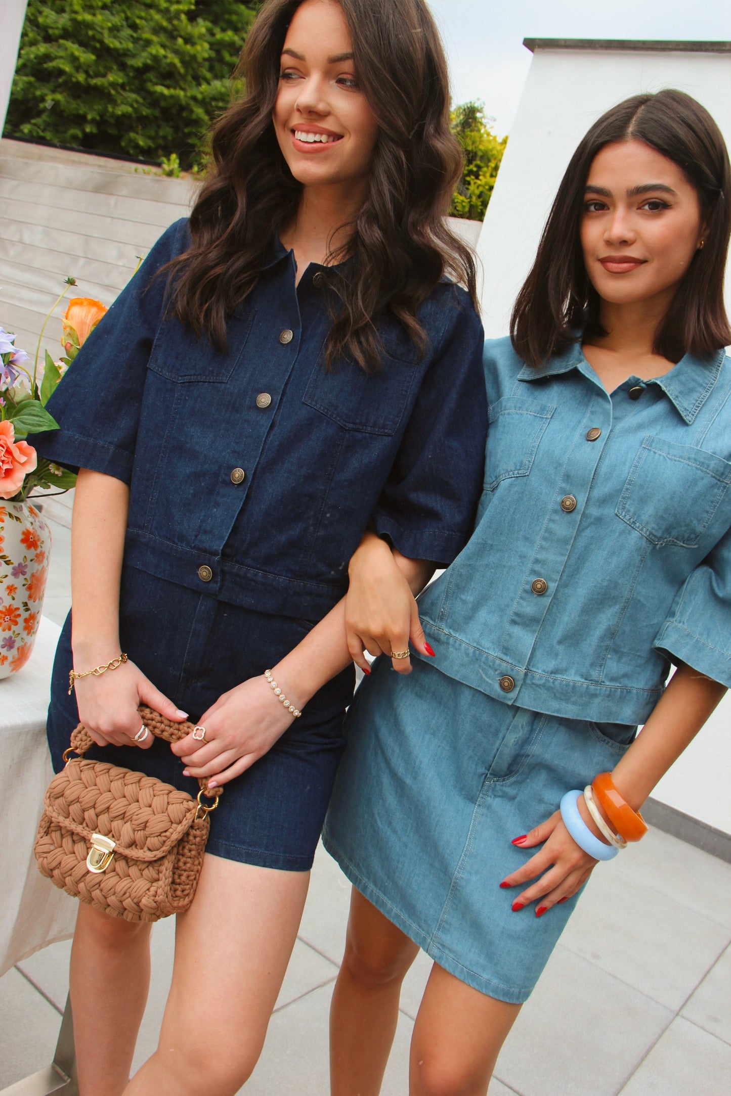 Denim Skirt Mena Dark Blue