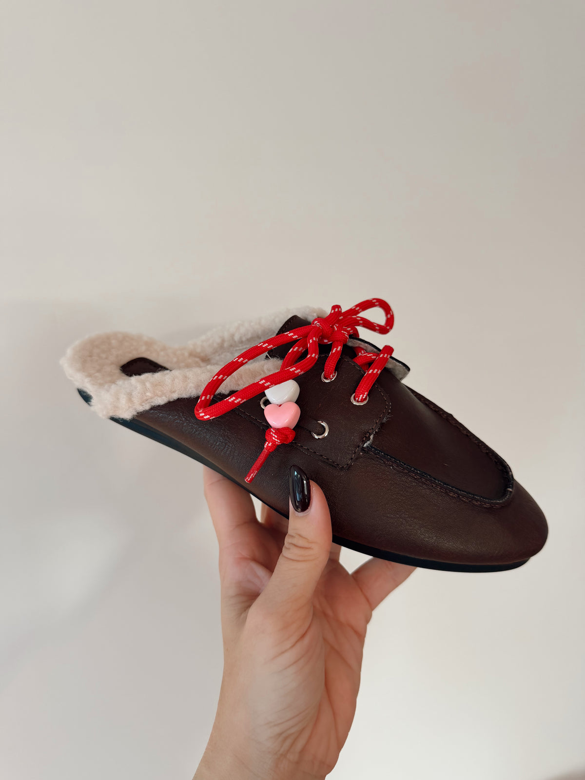 Loafers met veters - Donkerbruin
