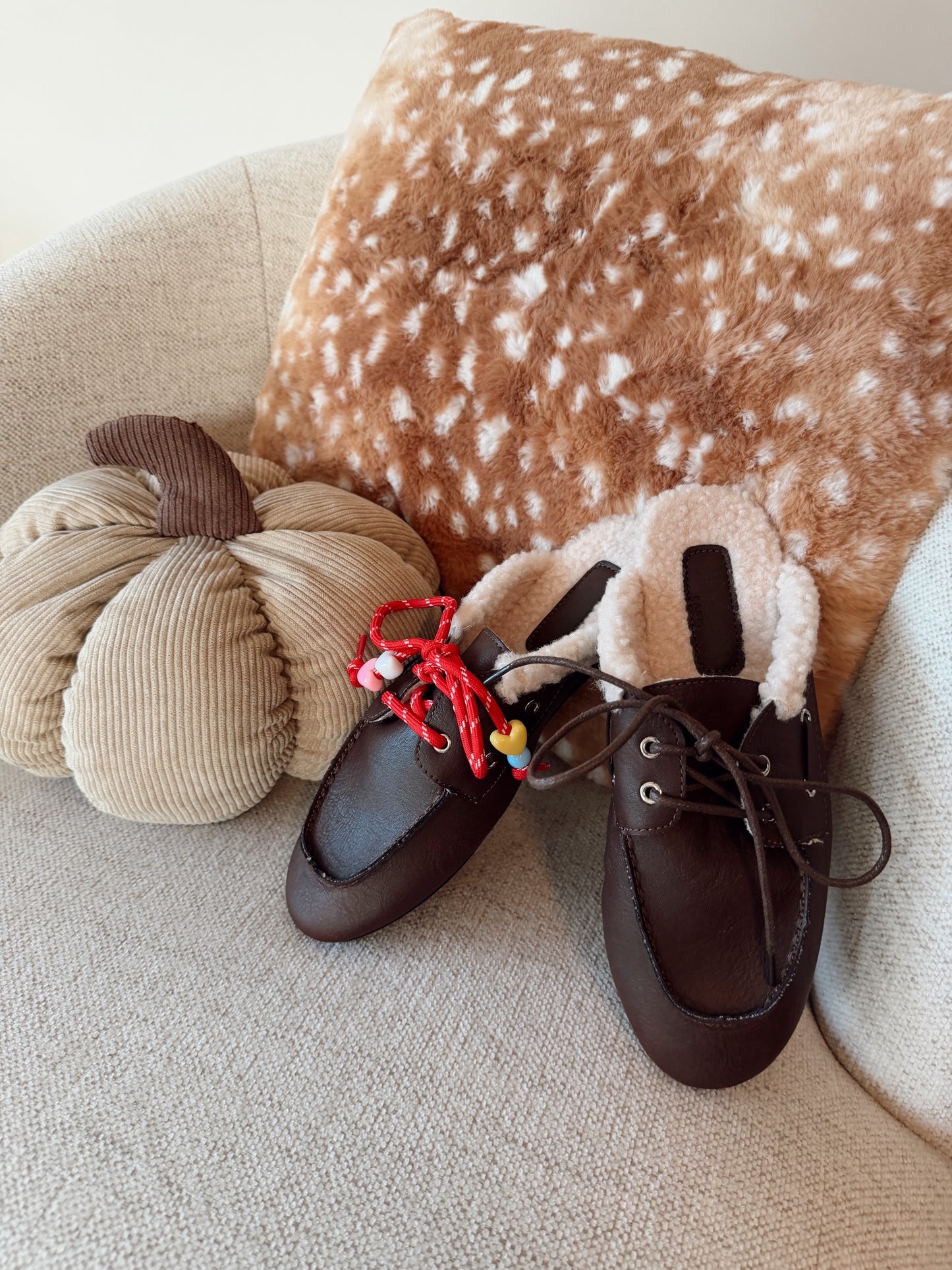 Loafers met veters - Donkerbruin