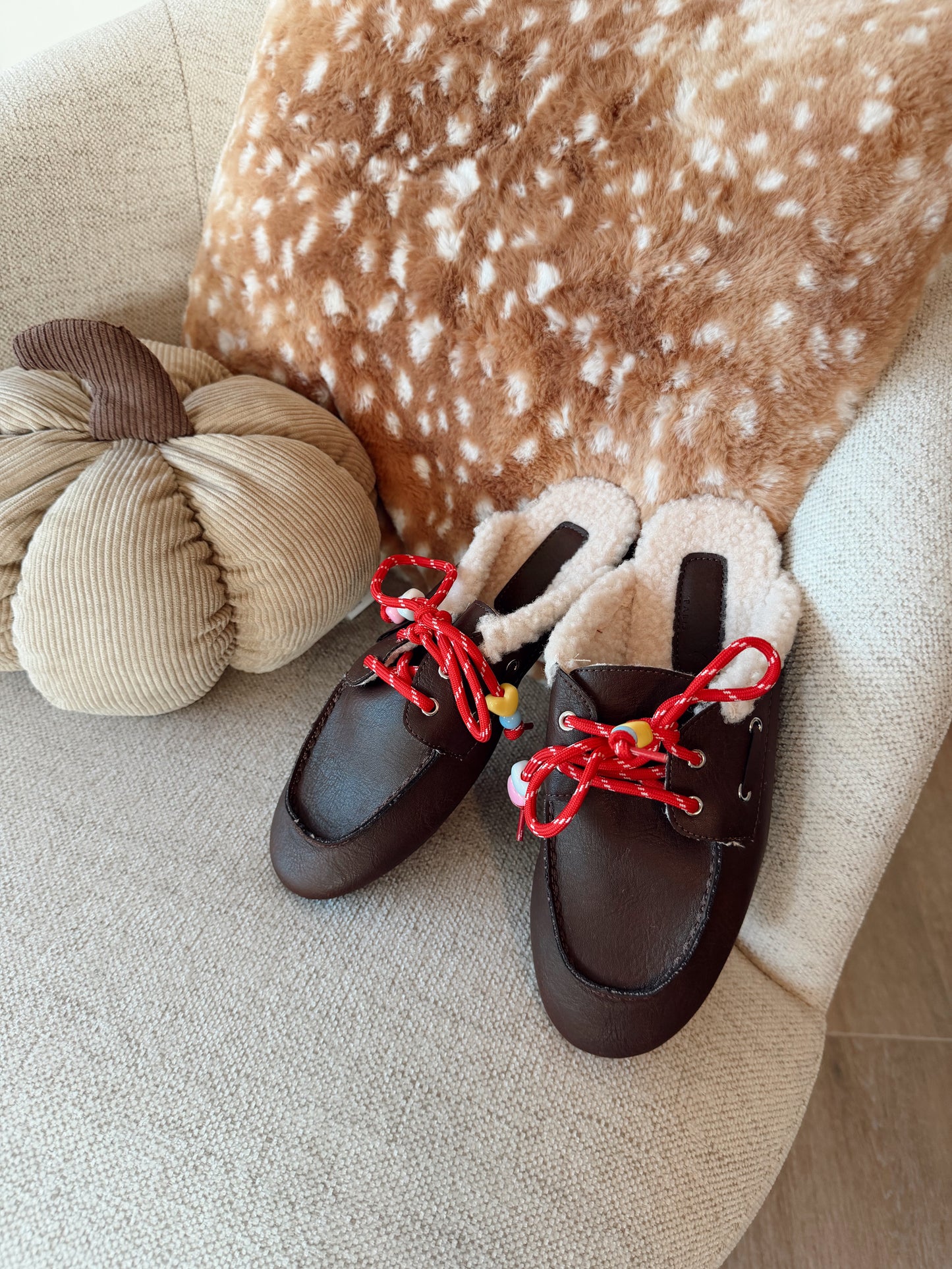 Loafers met veters - Donkerbruin
