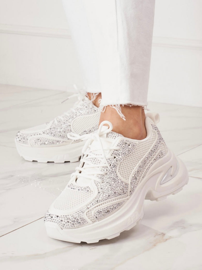 Shine All Day Sneakers Wit