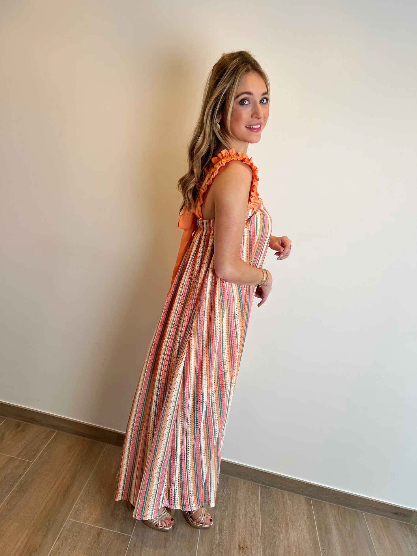 Maxi Jurk Valerie Oranje (Last one!)