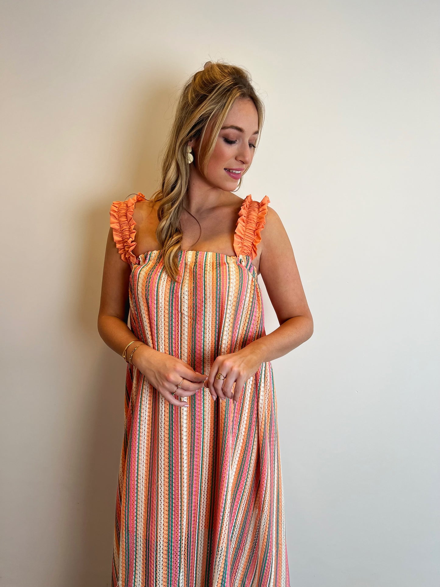 Maxi Jurk Valerie Oranje (Last one!)